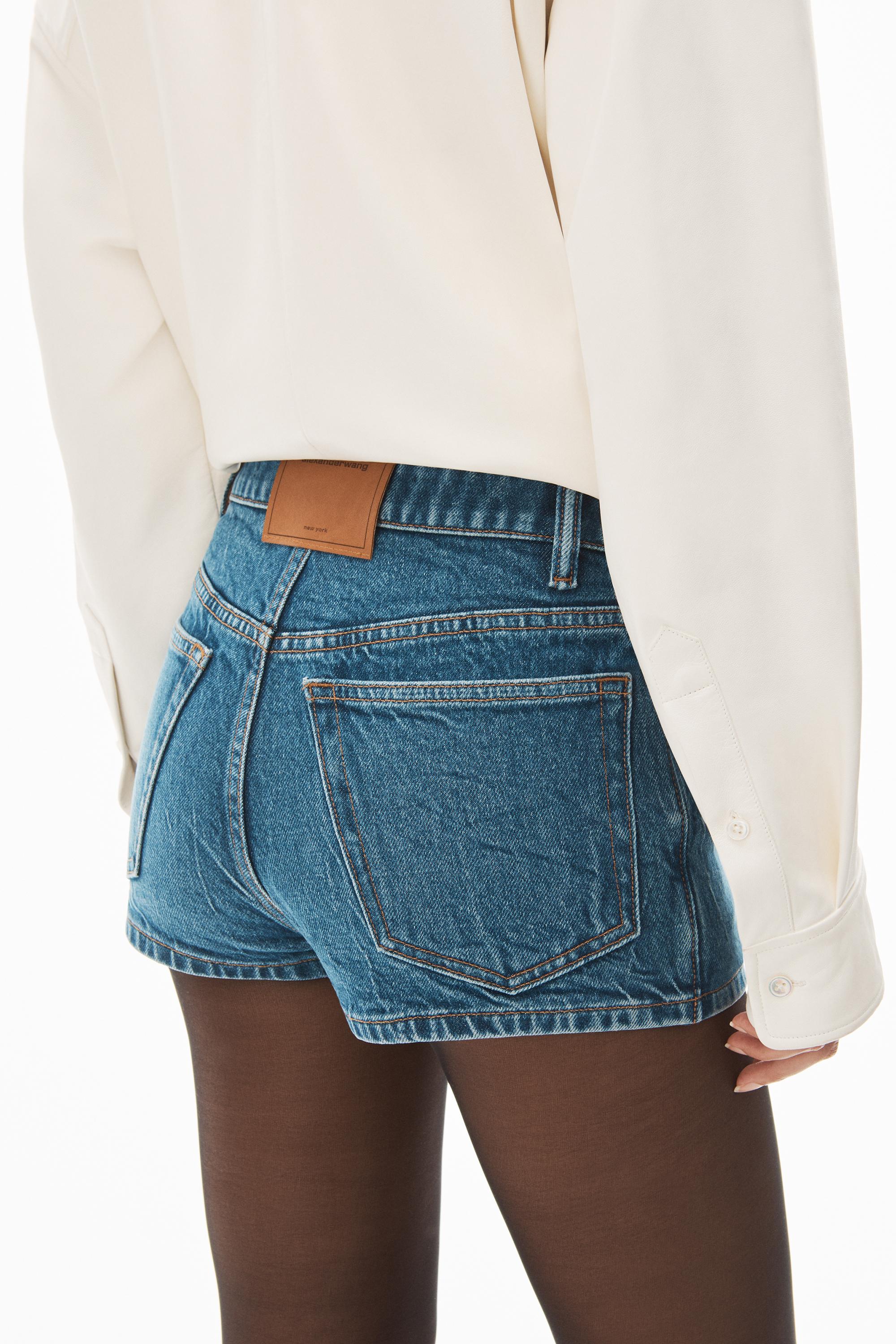 Comfort Stretch Denim Midi Skort Product Image