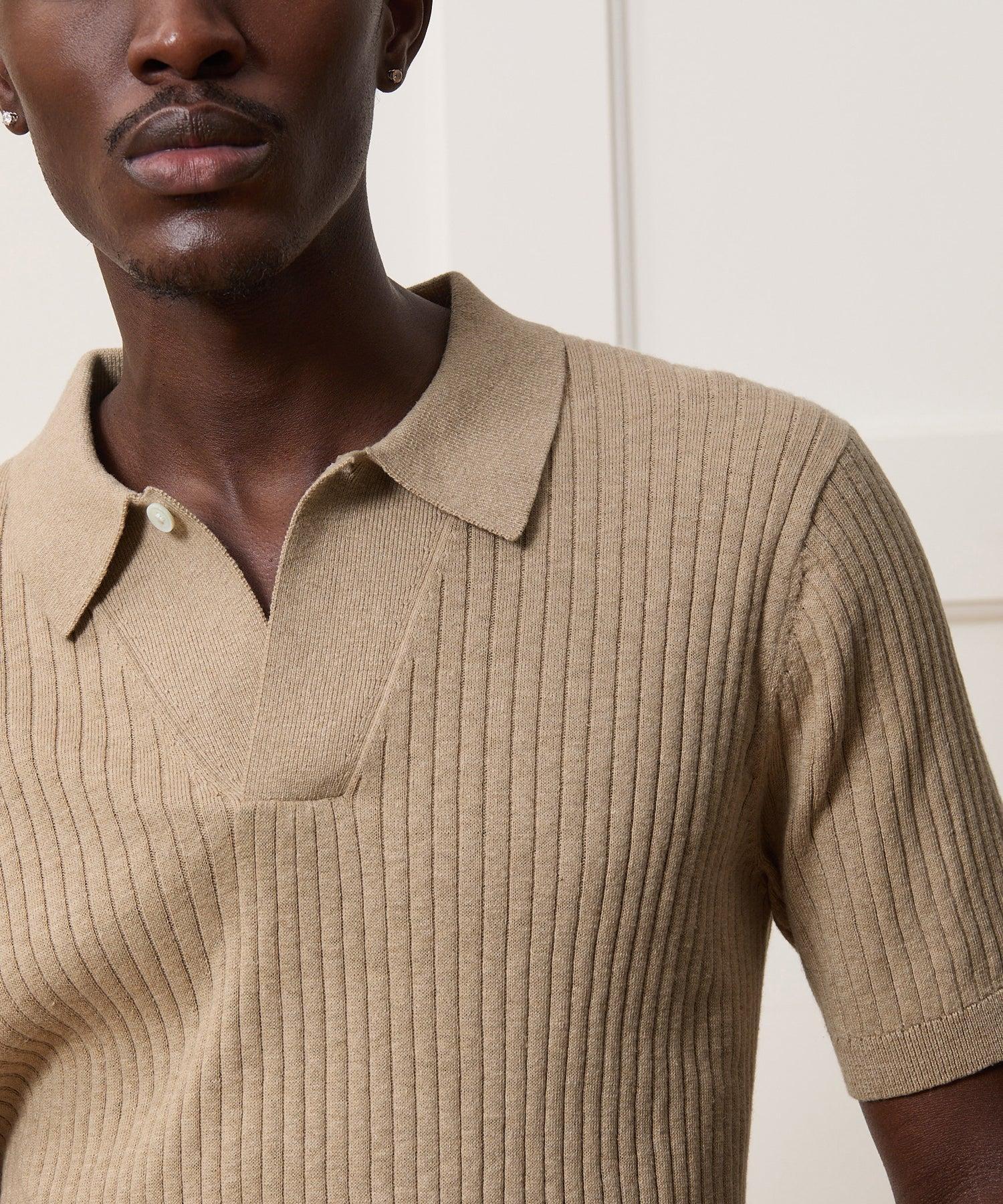 Cotton-Cashmere Sweater Polo Product Image