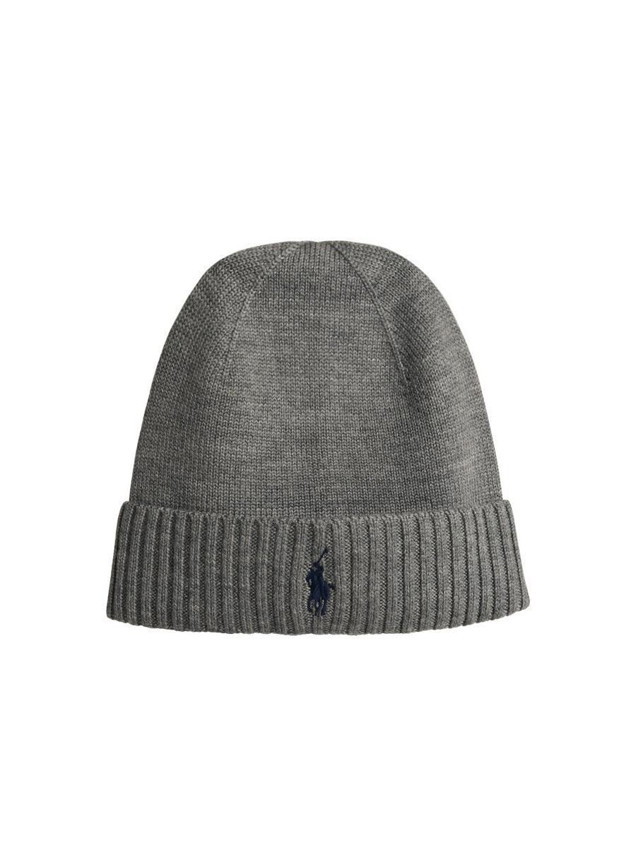 POLO RALPH LAUREN Grey Wool Beanie Product Image