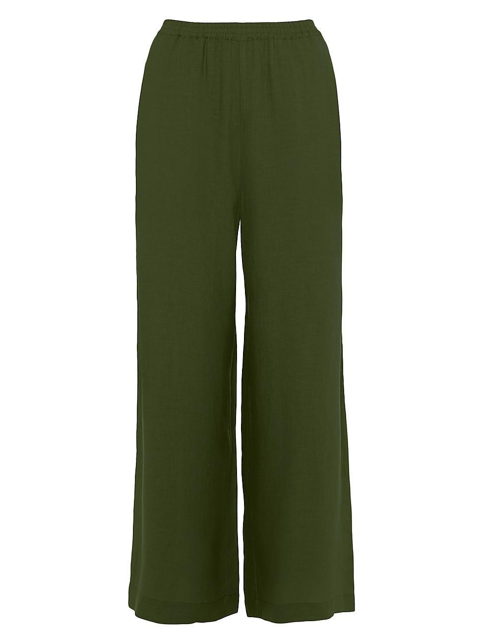 Womens Select Linen Wide-Leg Pants Product Image