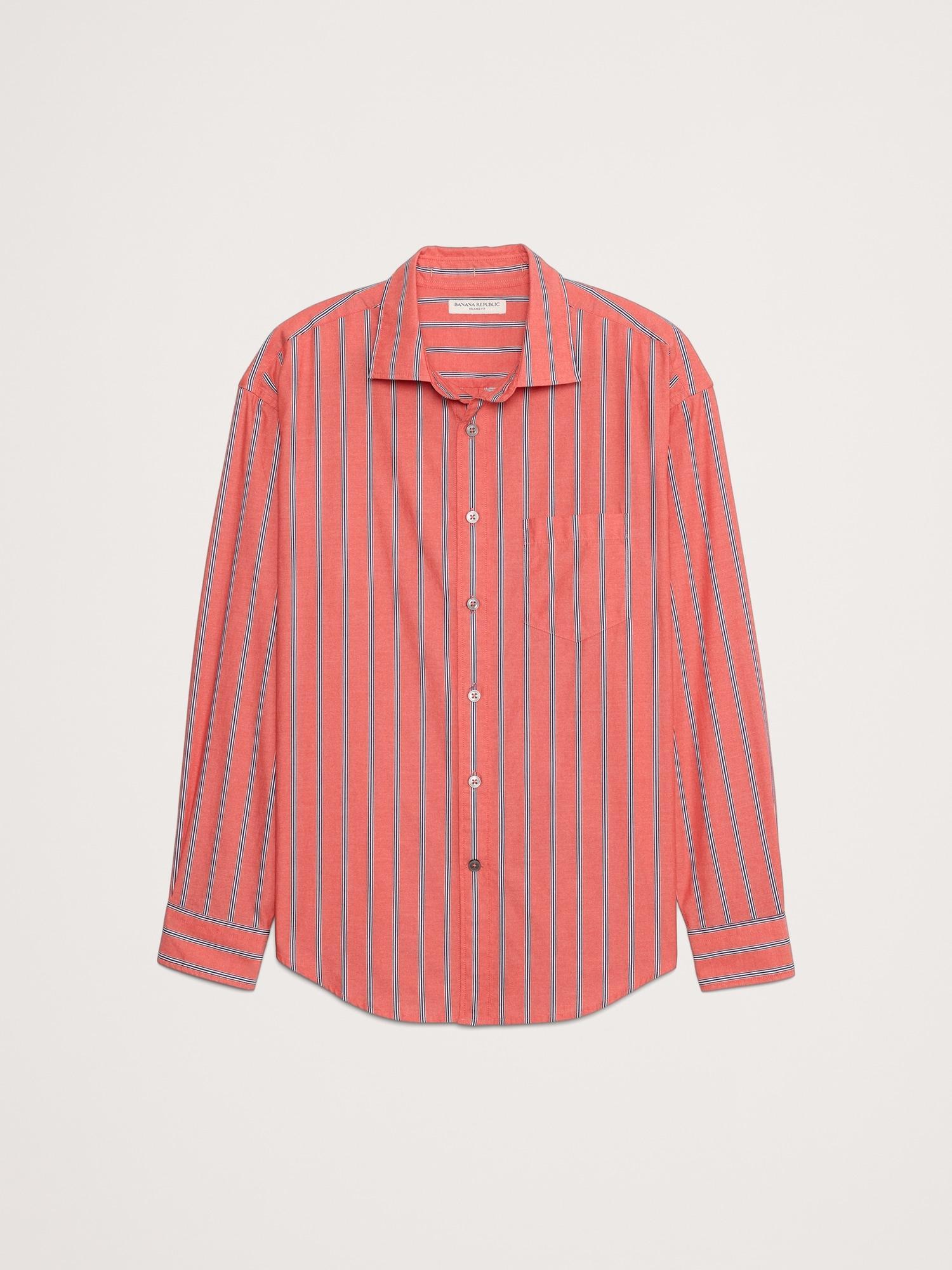 Relaxed-Fit Washed Cotton Poplin Shirt Product Image