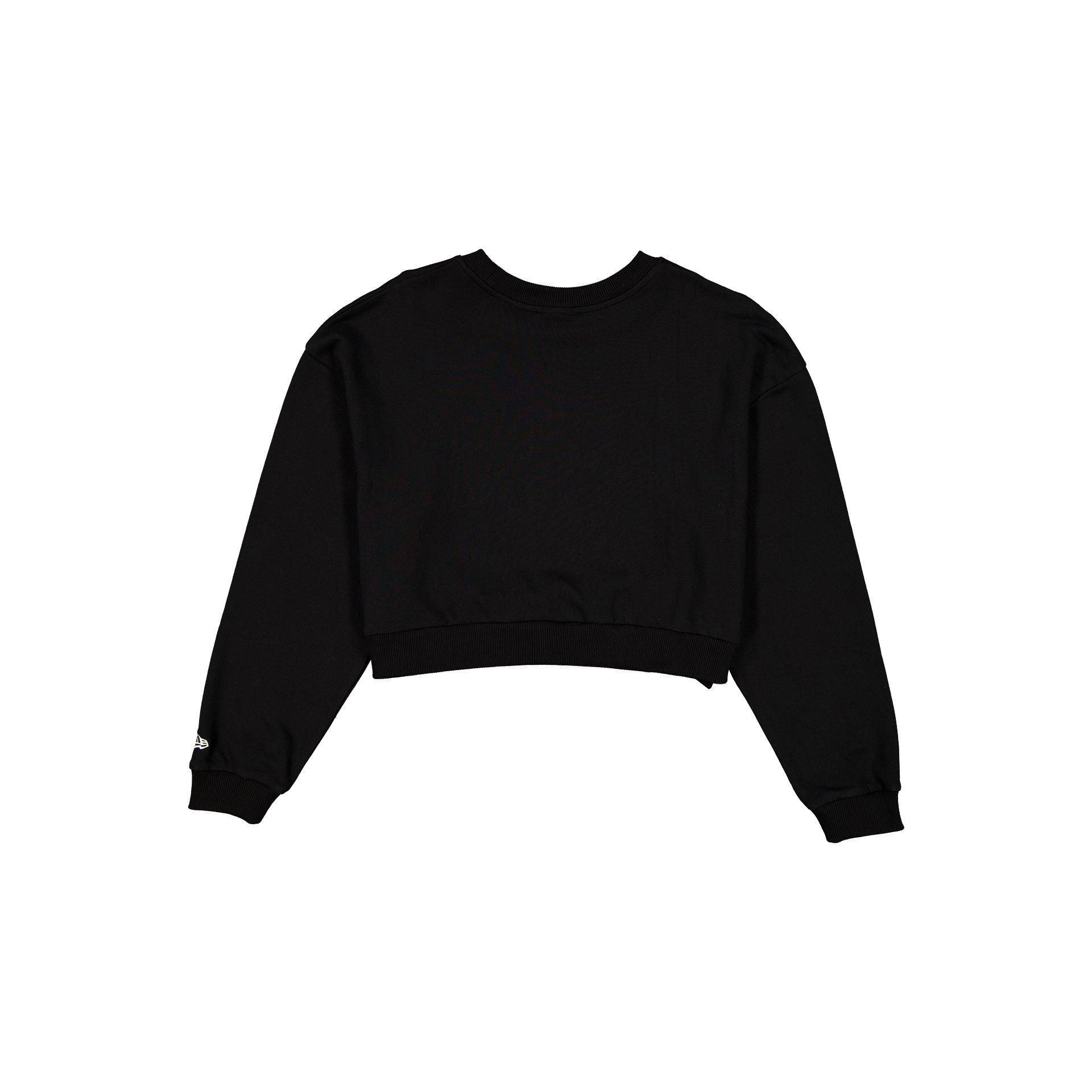 New York Yankees League Essential Cropped Black Women's Crewneck Female Product Image