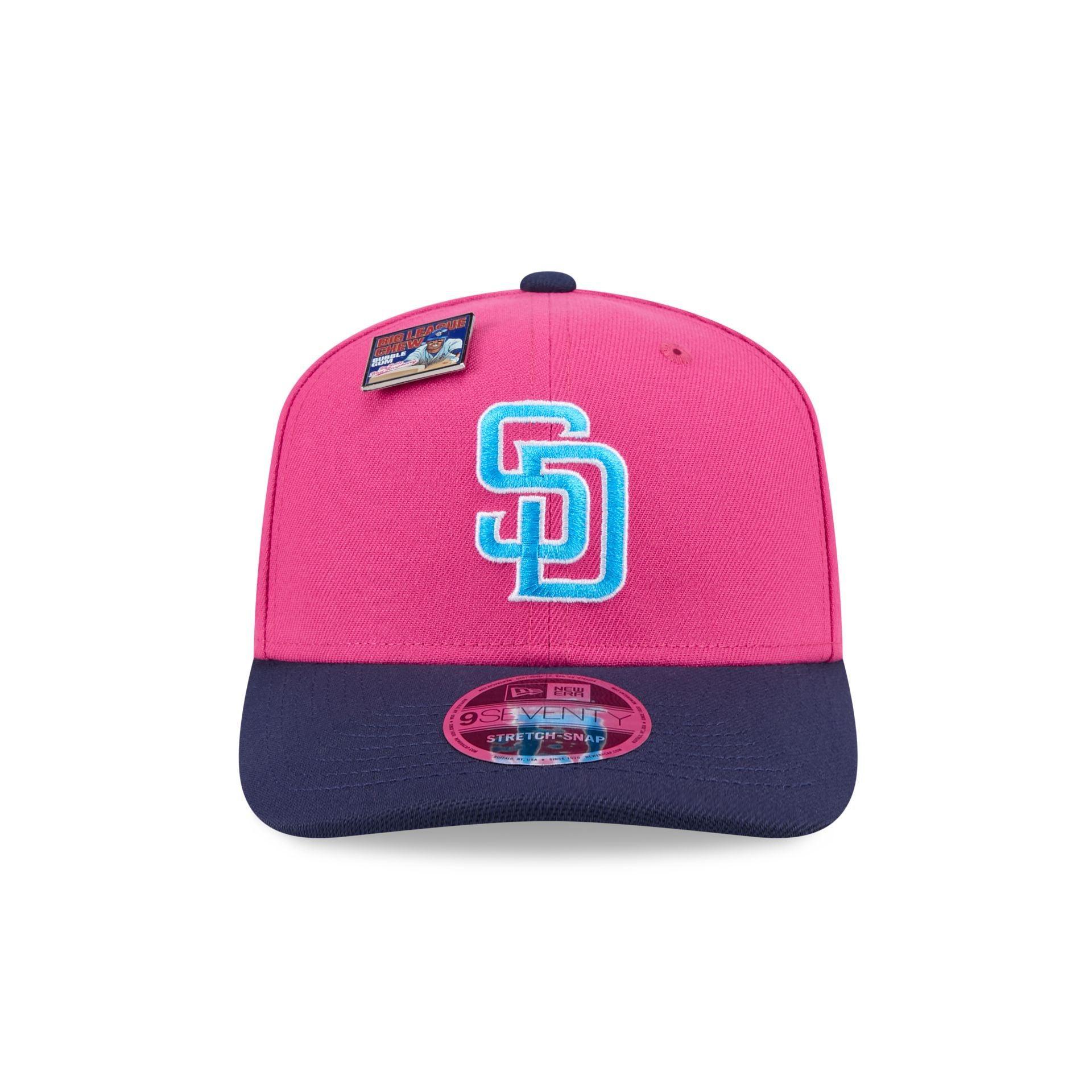 Big League Chew X San Diego Padres Big Rally Blue Raspberry 9SEVENTY Stretch-Snap Hat Male Product Image