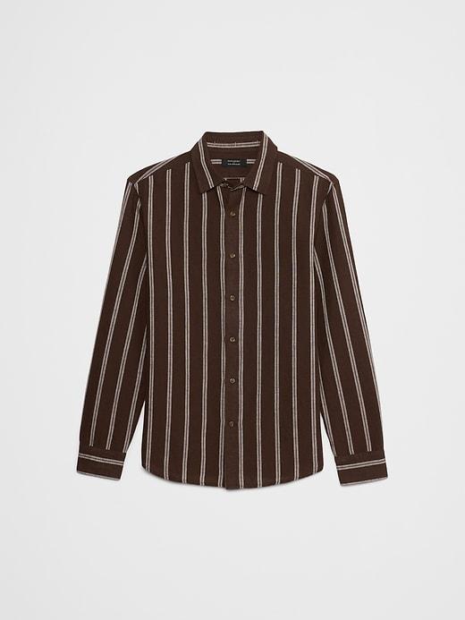 Slim Linen-Blend Shirt Product Image