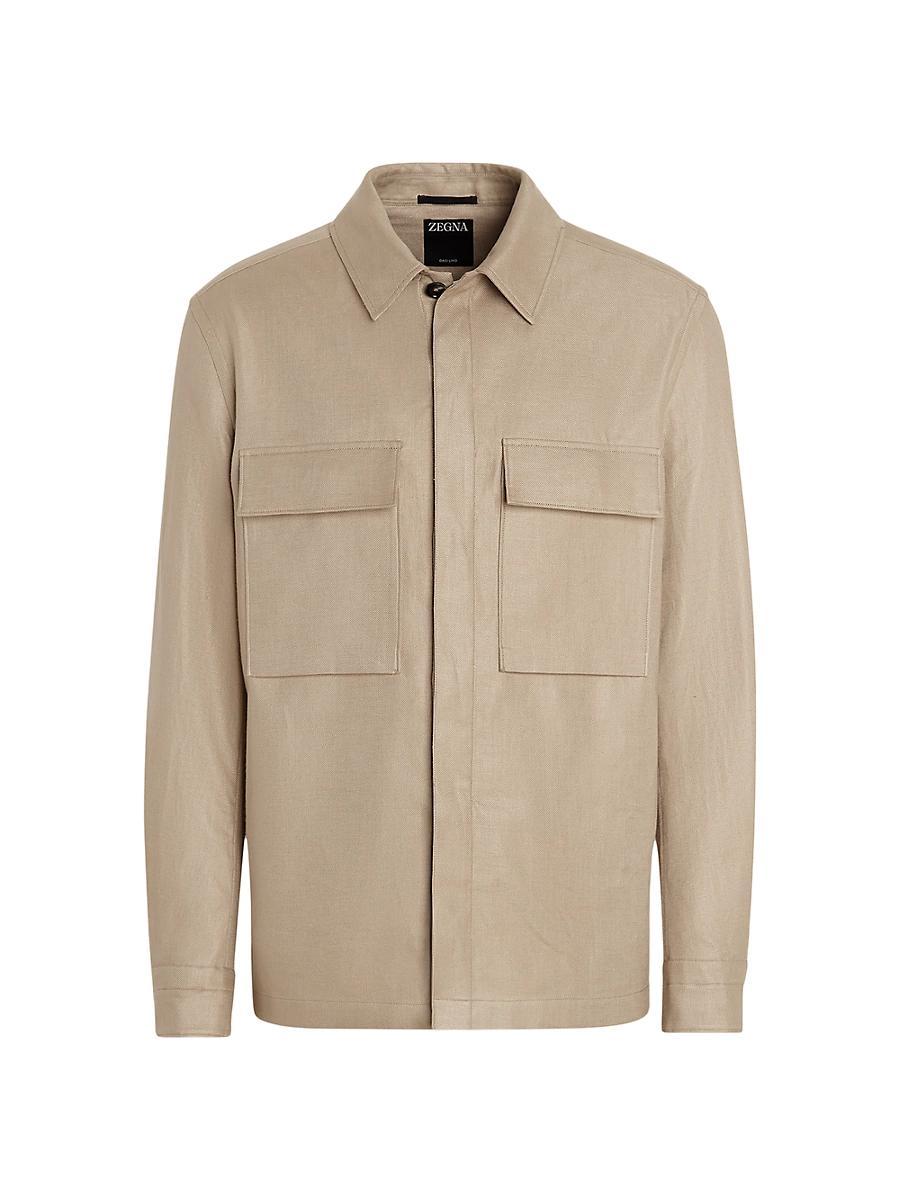 Mens Oasi Lino Overshirt Product Image