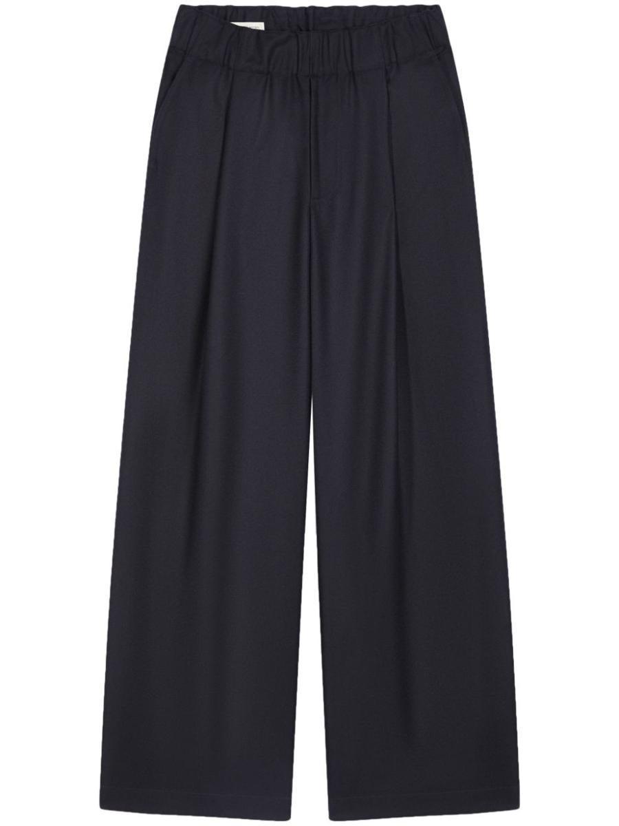 DRIES VAN NOTEN Pleat-detailing Tailored Trousers In Blue Product Image