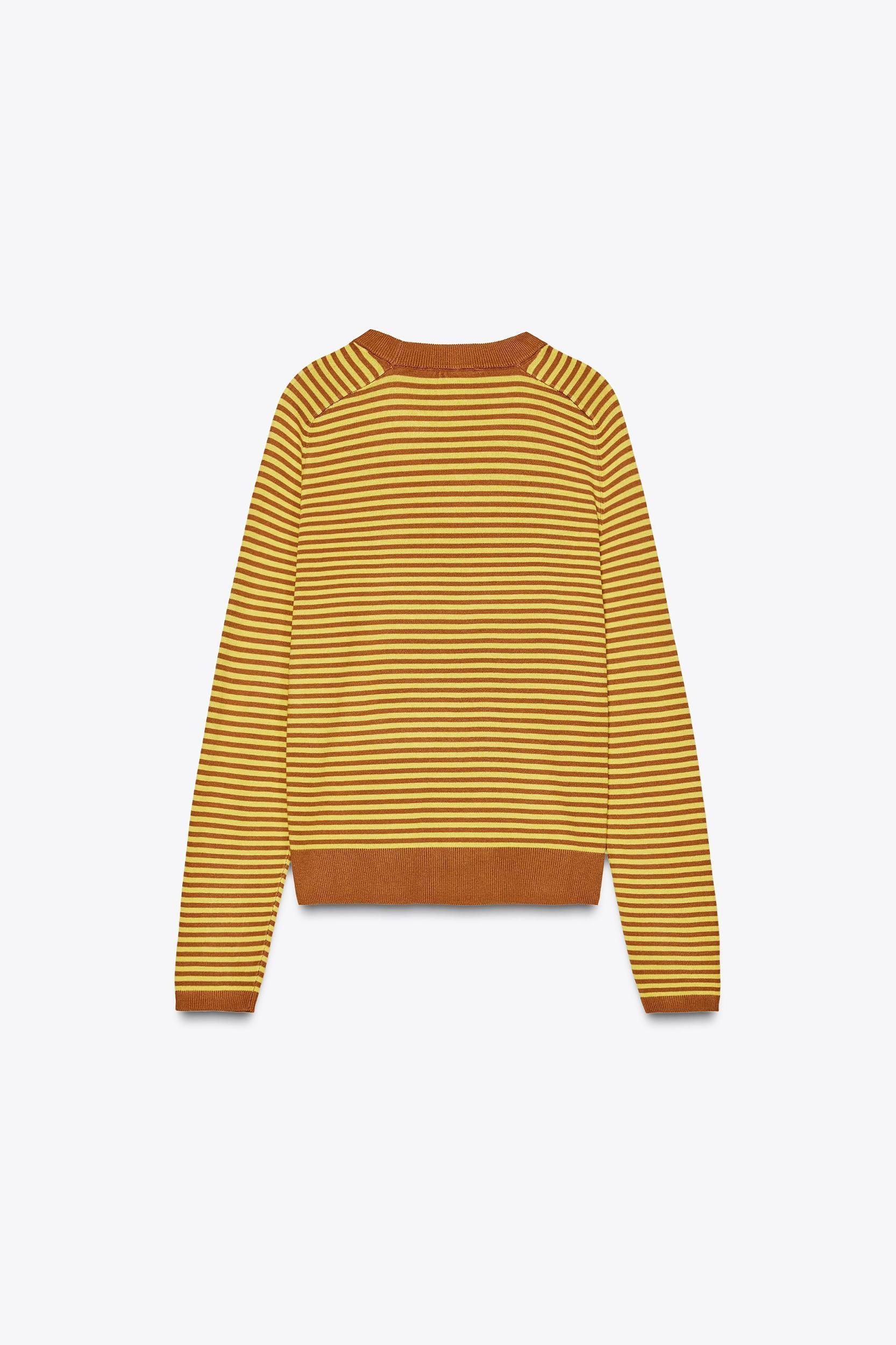 STRIPED KNIT SWEATER Product Image