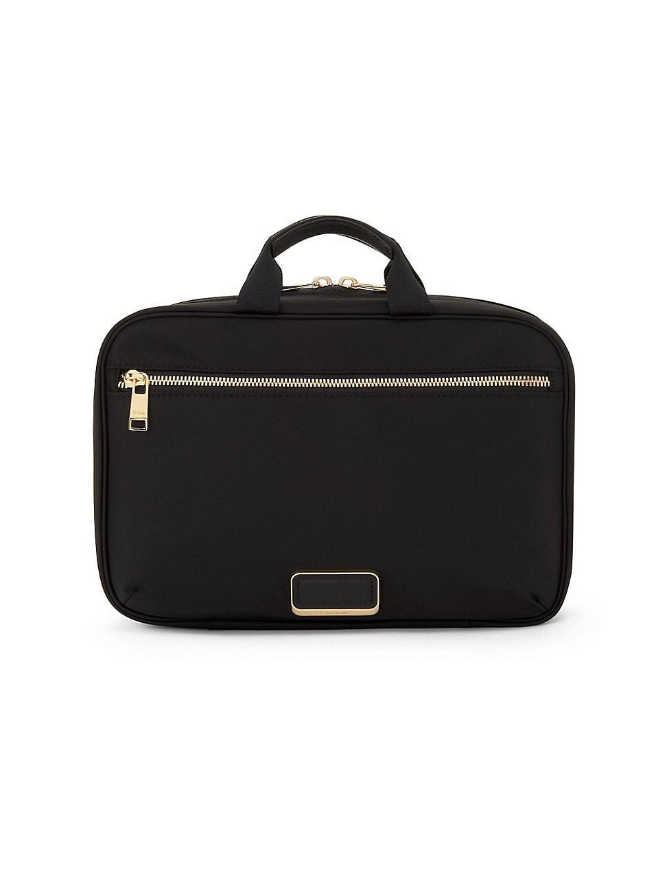 TUMI Madeline Cosmetic Bag Black/Gold One Size Product Image