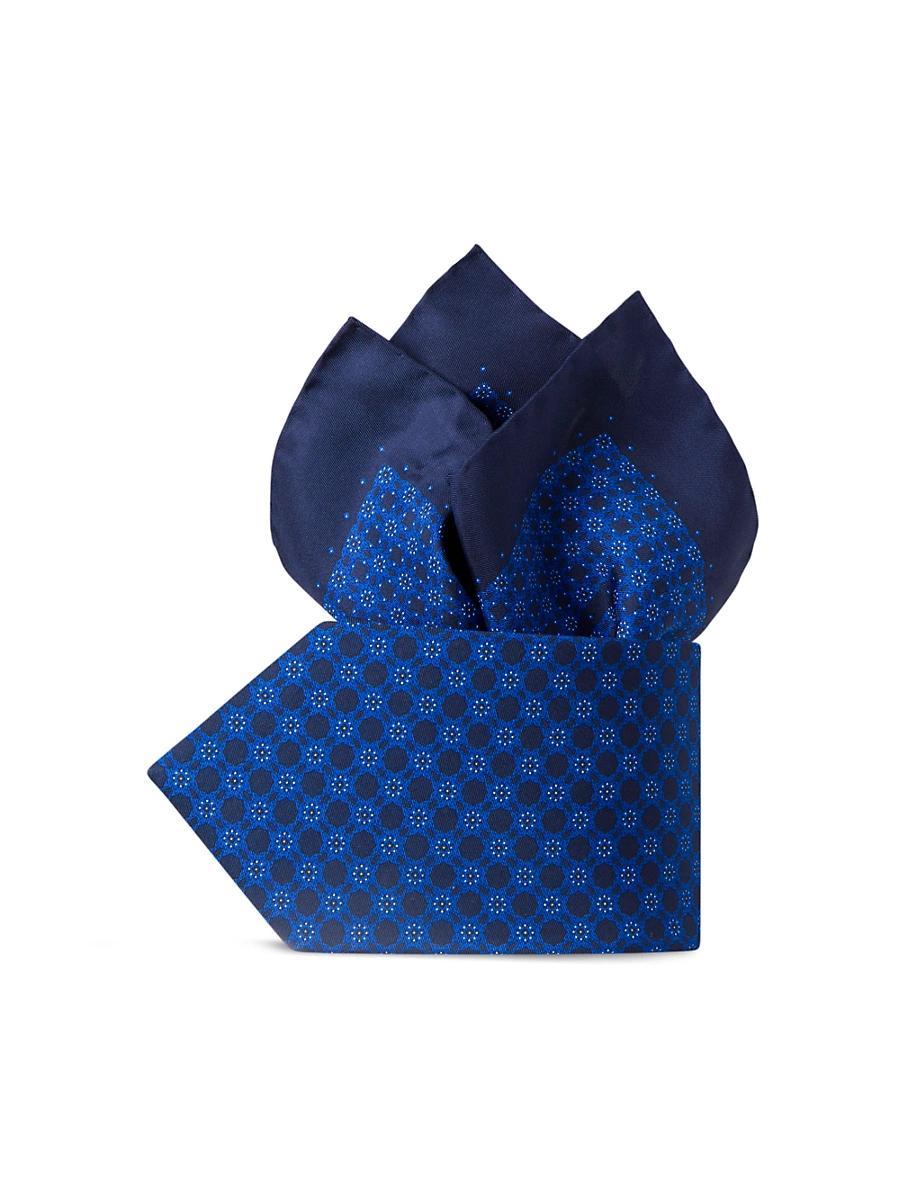 Mens Luxury Printed Silk Tie Set Product Image