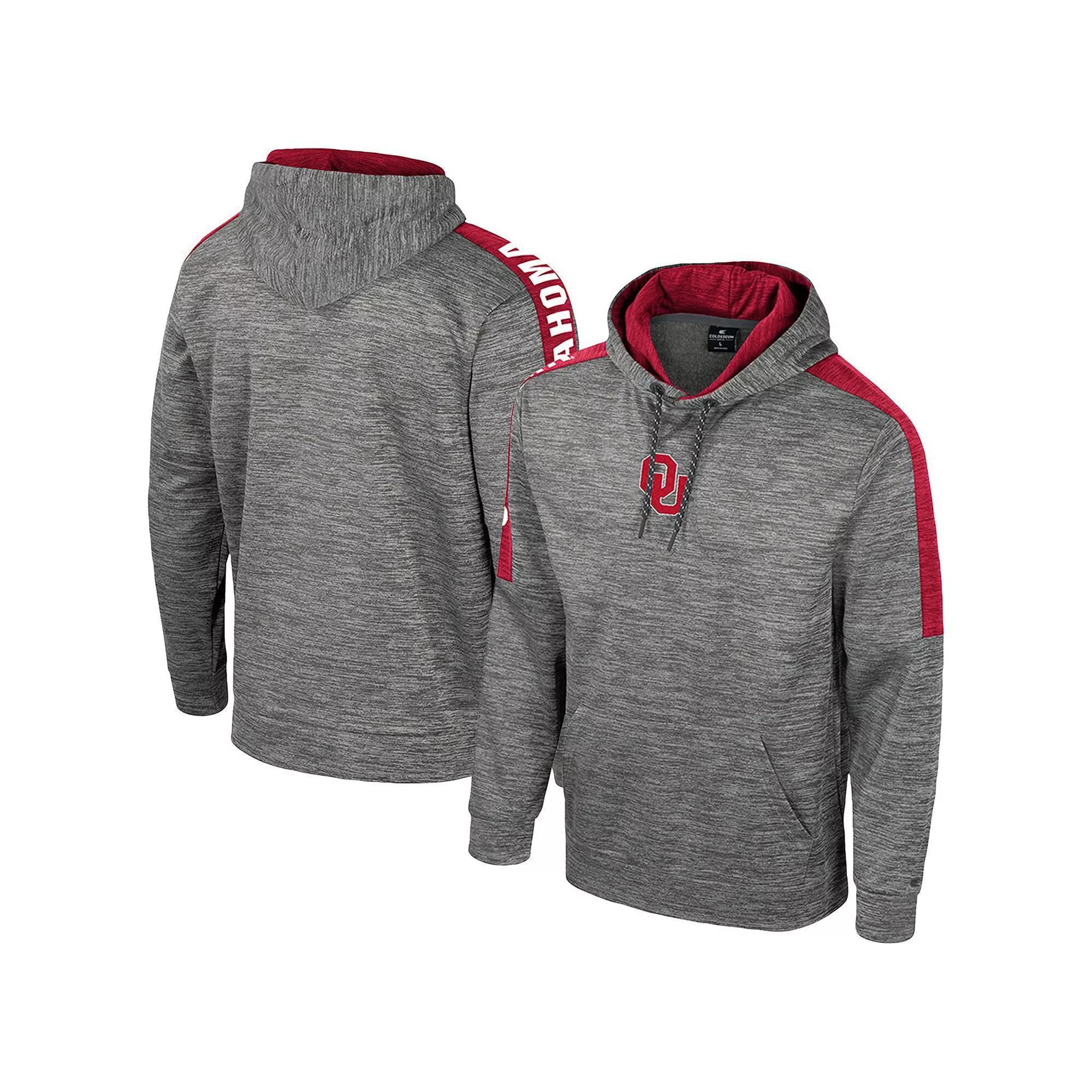 Men's Colosseum Heather Gray Arkansas Razorbacks Dozer Pullover Hoodie, Size: Medium, Grey Product Image