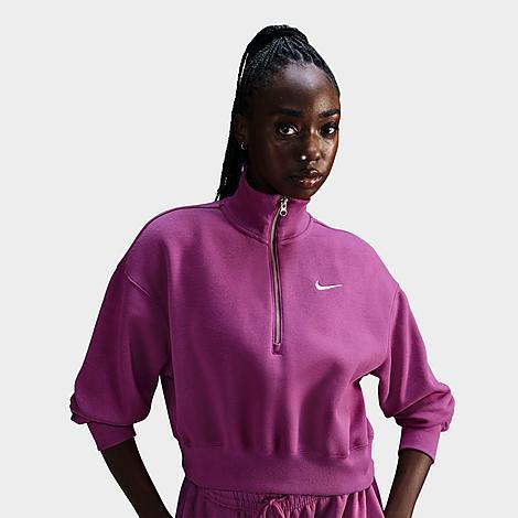 Women's Nike Sportswear Phoenix Fleece 1/2-Zip Cropped Sweatshirt Product Image