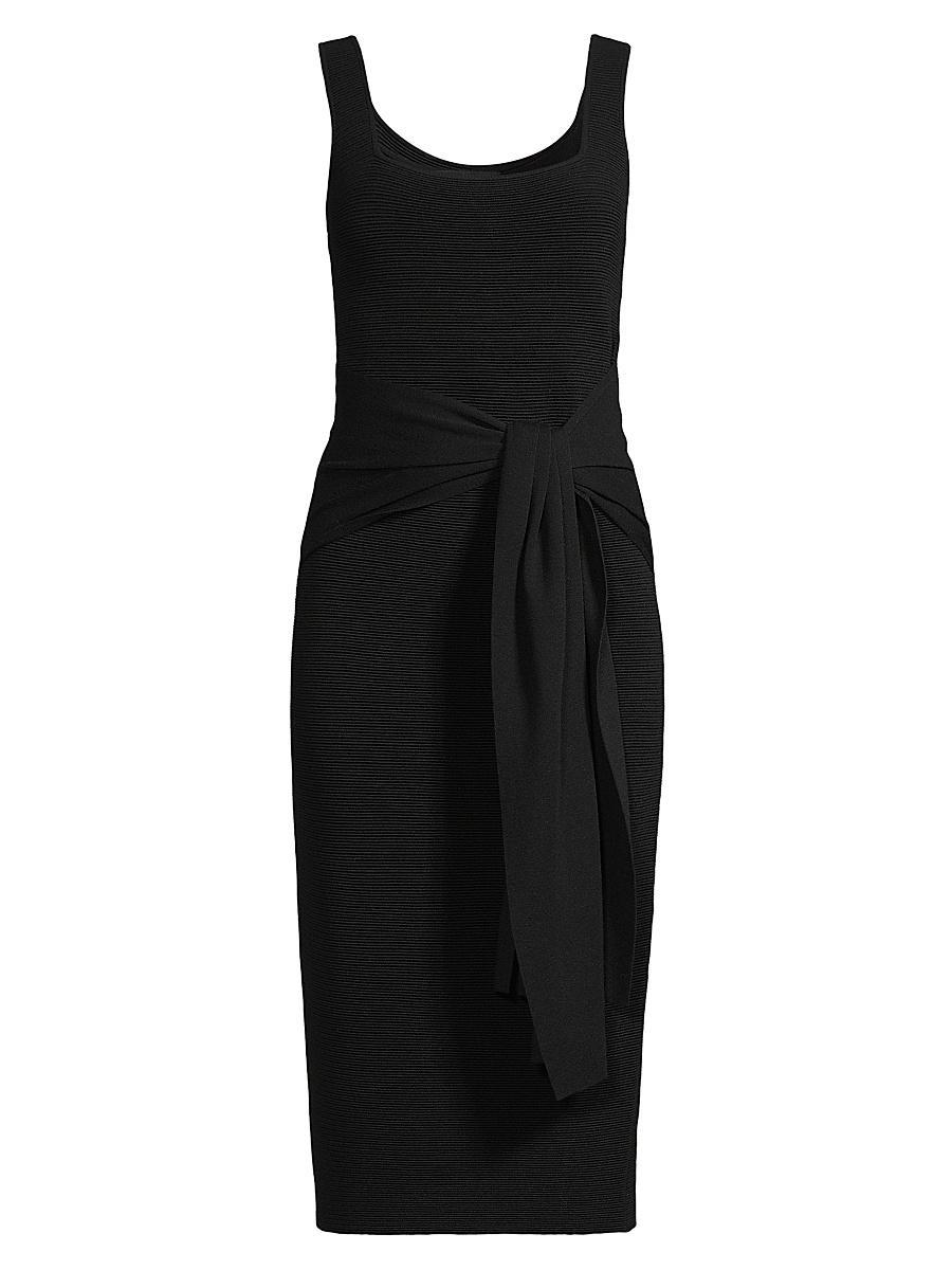 Womens Lorenza Tie-Front Sleeveless Midi-Dress Product Image