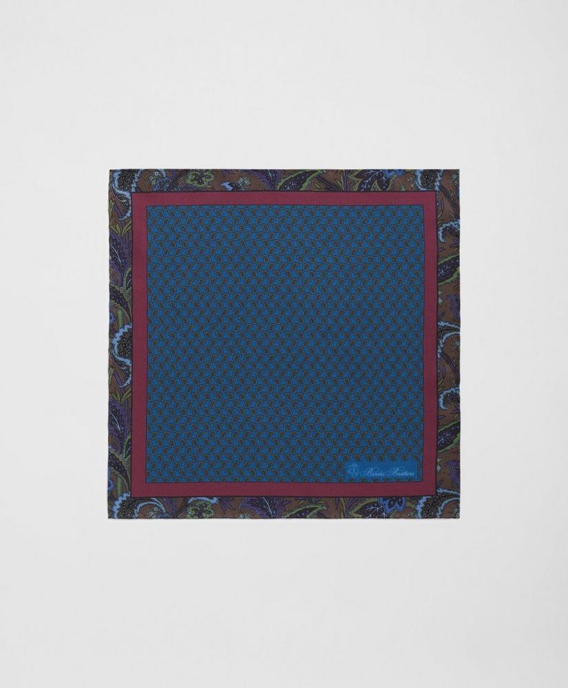 Paisley Border Silk Pocket Square Product Image