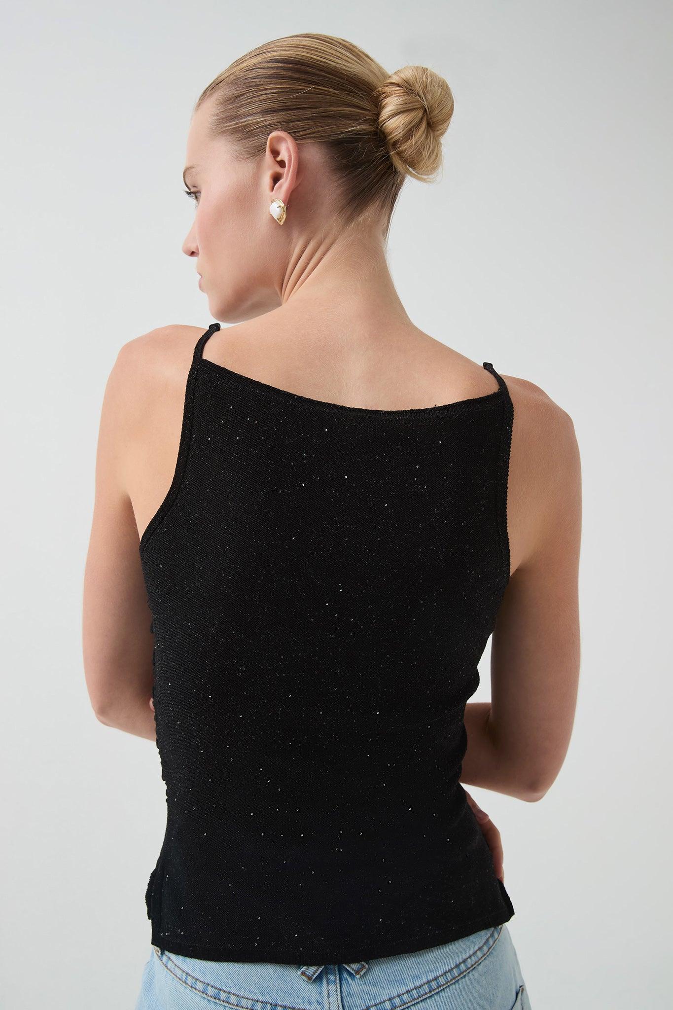 Ariel Sequin Knit Top Product Image