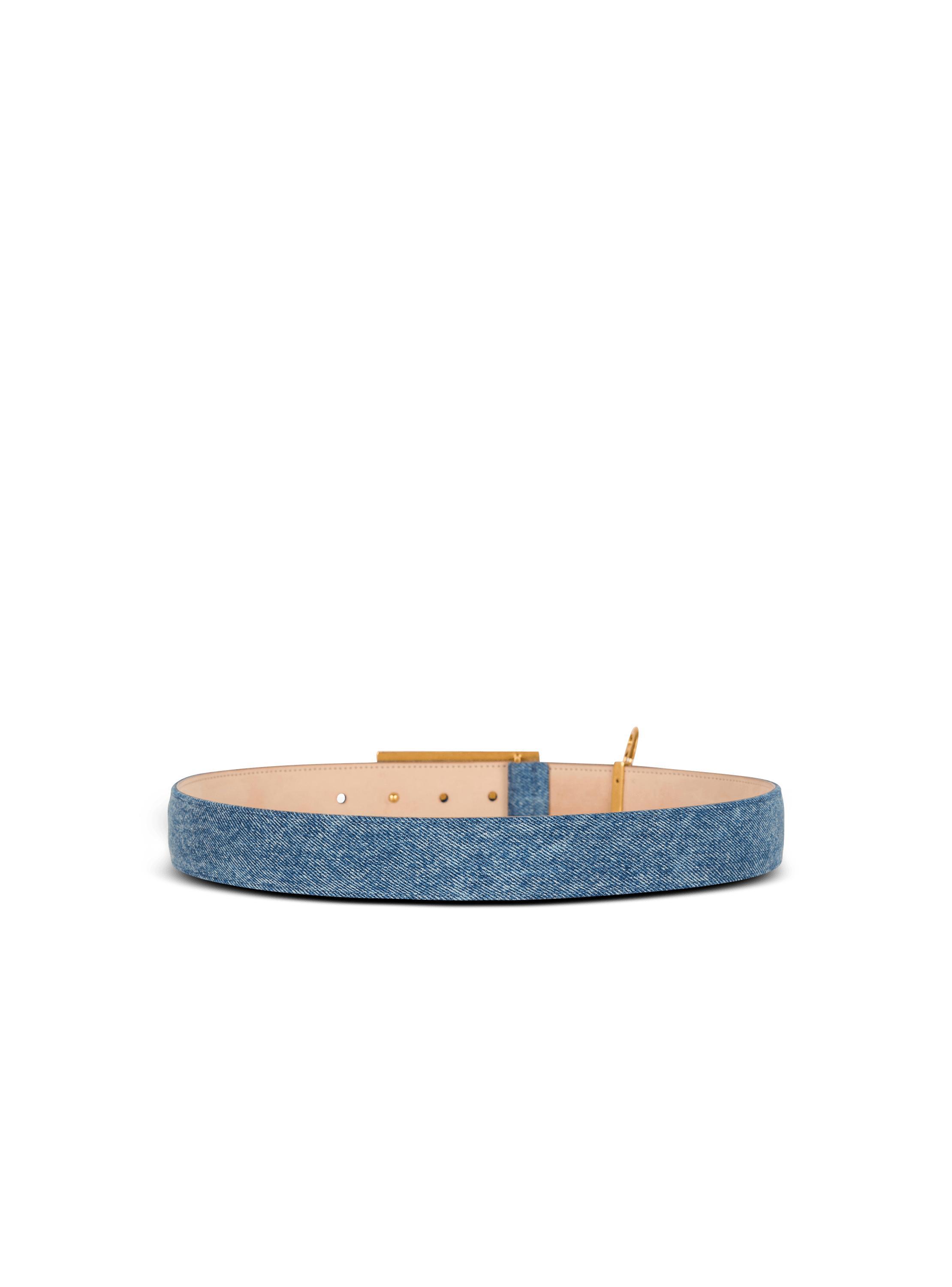 Denim belt with safety pin Product Image