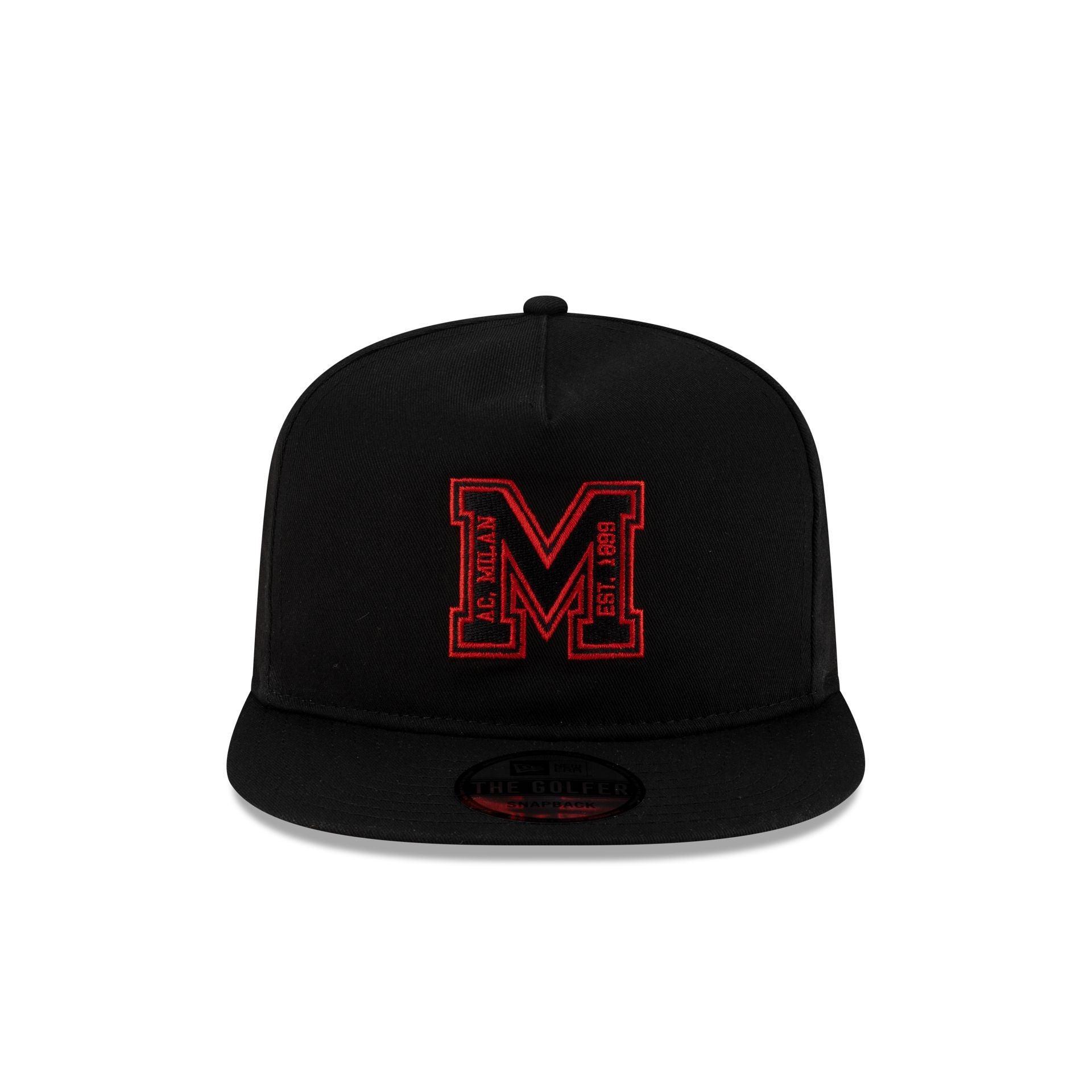 AC Milan M Logo Black Golfer Hat Male Product Image