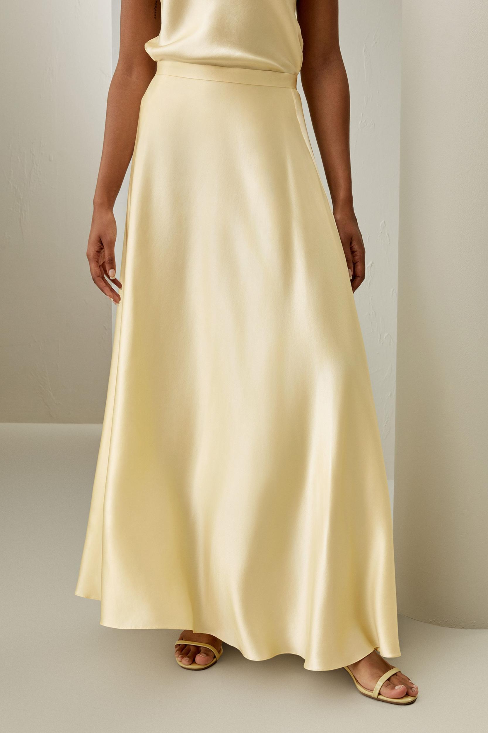 Golden Cocoon Amaranth Skirt Product Image