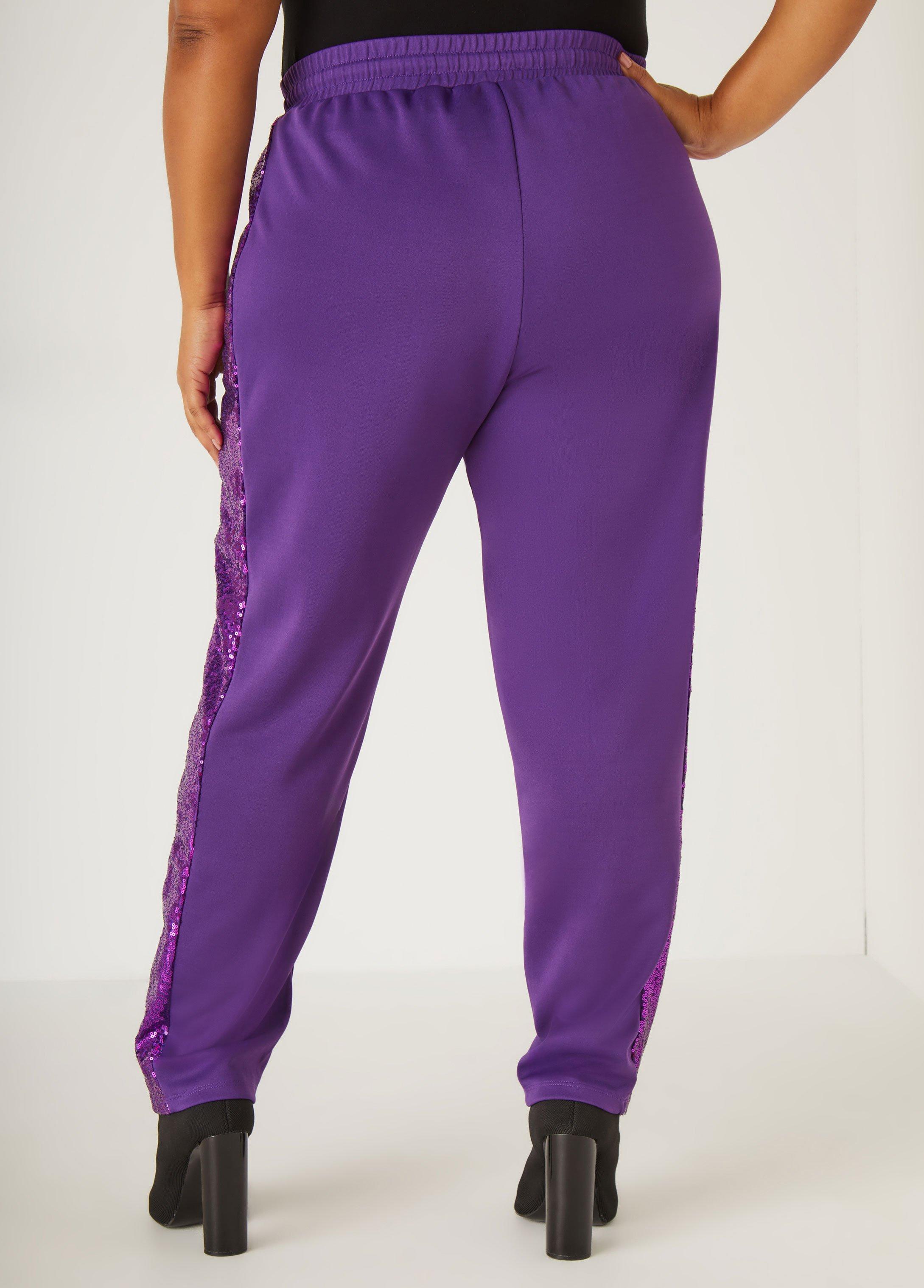 Sequin Trimmed Joggers Product Image