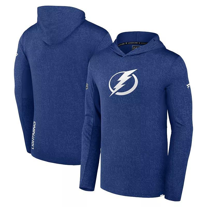 Men's Fanatics Branded Blue Tampa Bay Lightning Authentic Pro Lightweight Pullover Hoodie,  Product Image