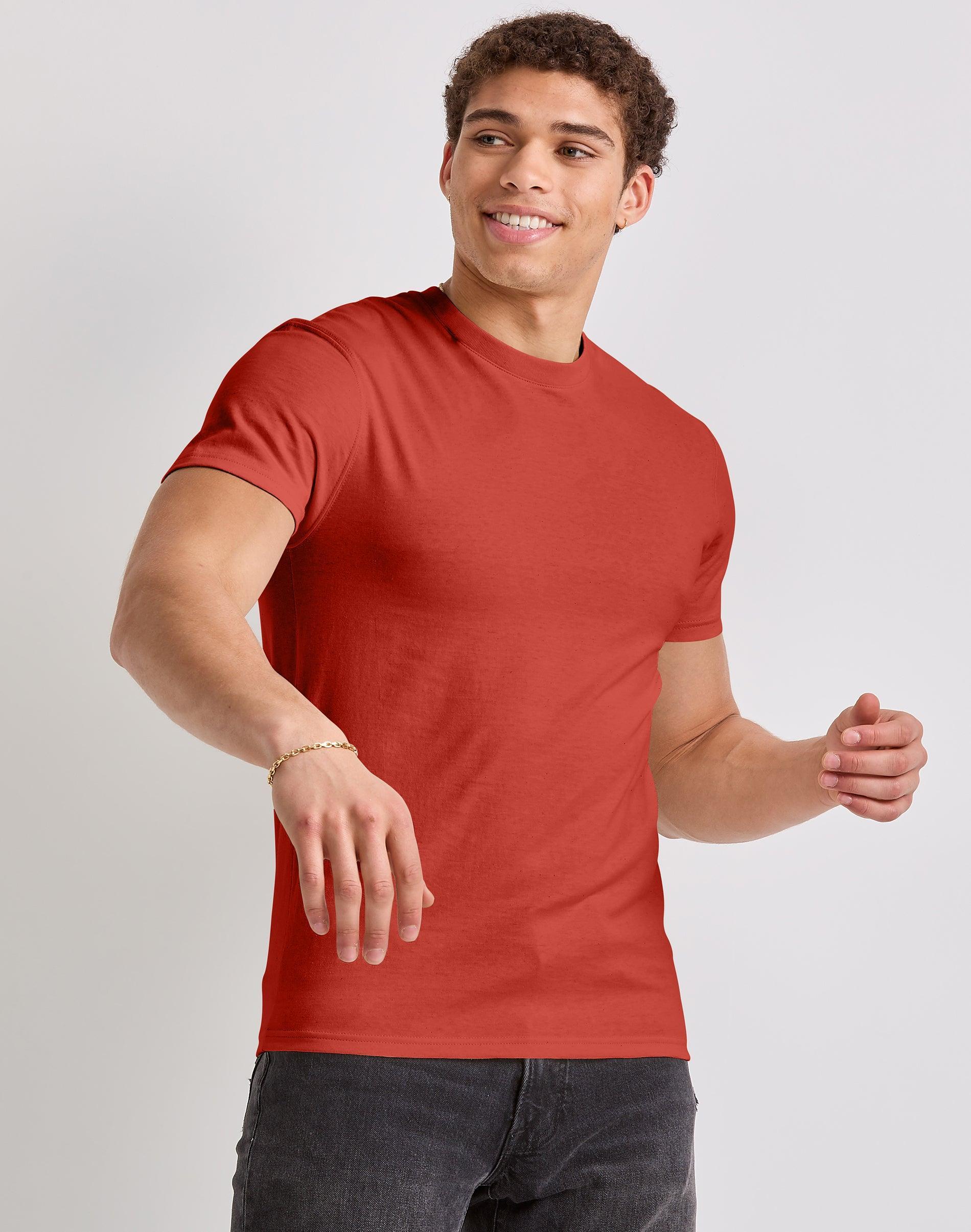 Mens Hanes Originals Cotton Short Sleeve T-shirt Product Image