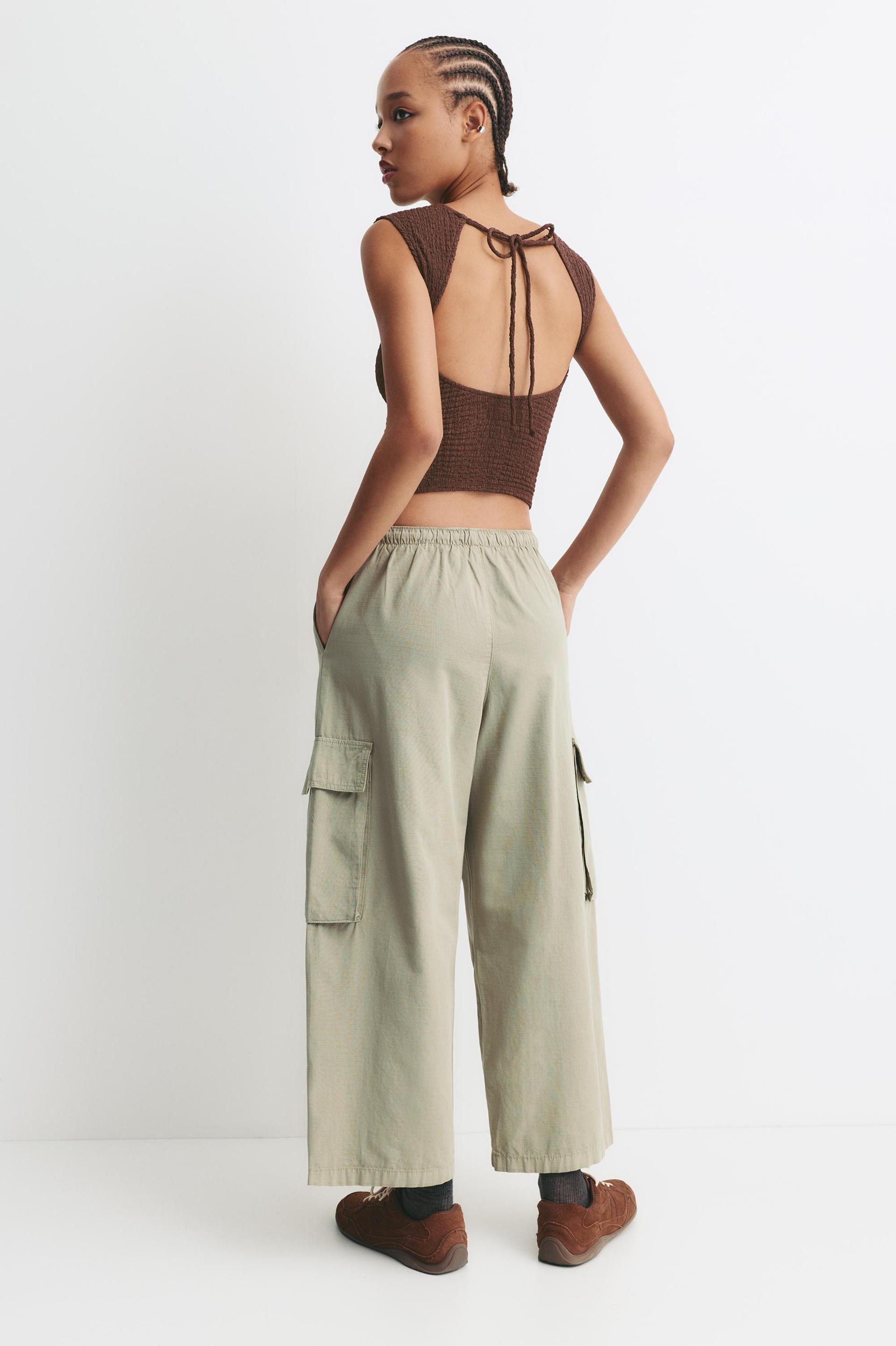 Textured Open-Back T-shirt Product Image