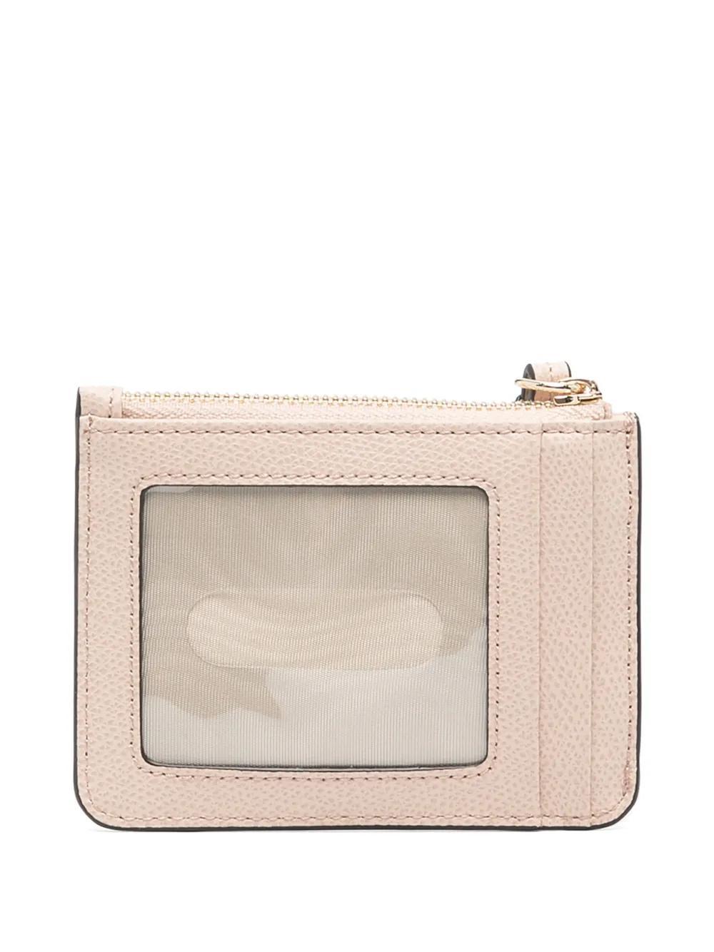 FURLA Small Camelia Leather Cardholder In Pink Product Image