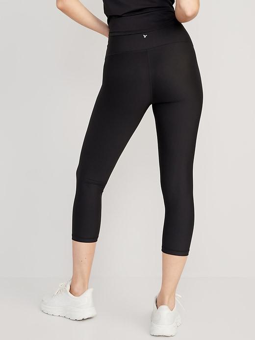 High-Waisted PowerSoft Crop Leggings Product Image