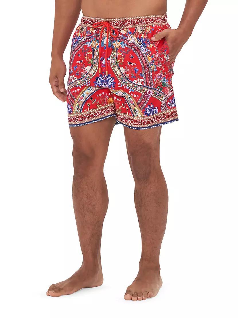 Mid-Length Printed Board Shorts Product Image