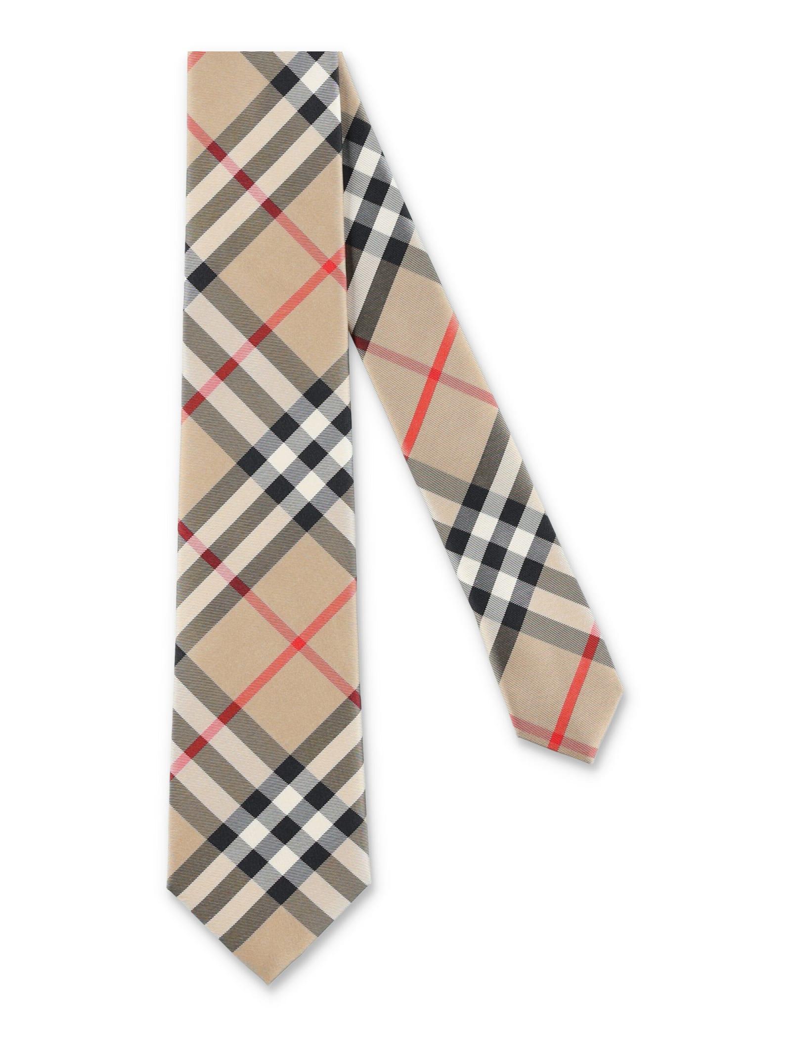 BURBERRY Manston Slik Tie In Beige Product Image