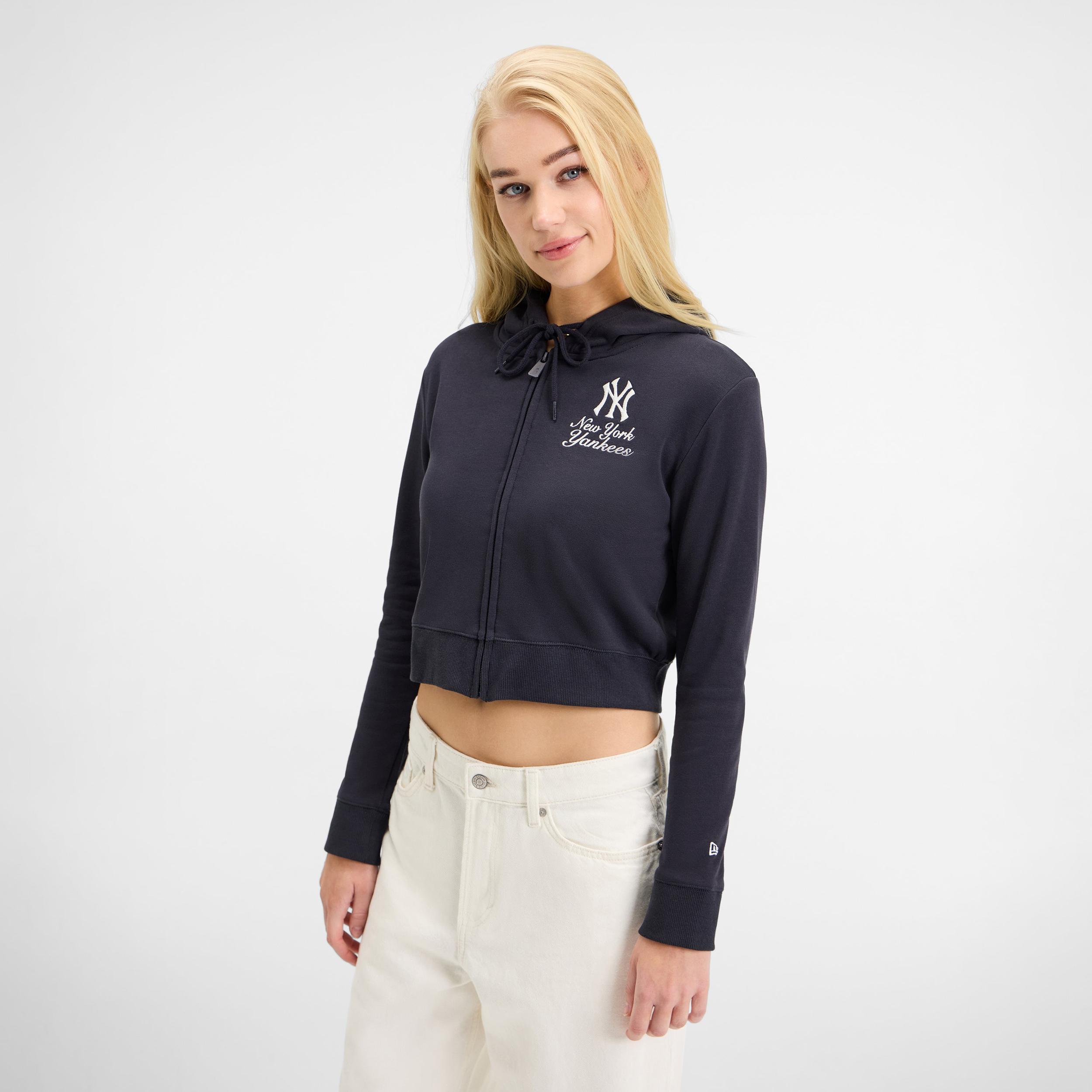 Atlanta Braves Game Day Cropped Women's Zipper Hoodie Female Product Image