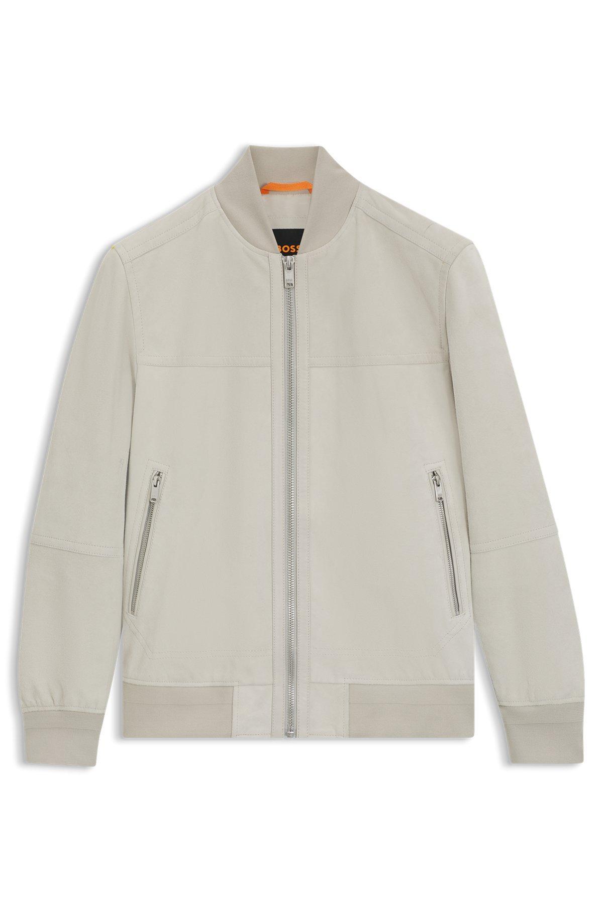 Regular-fit jacket in suede Product Image