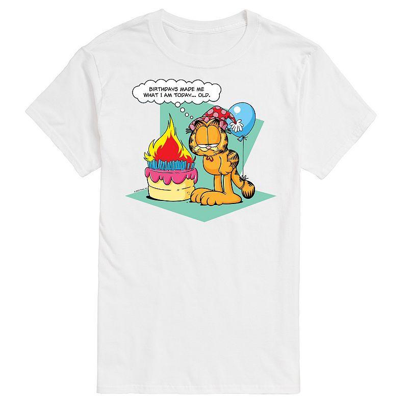 Big & Tall Garfield Birthdays Graphic Tee, Men's, Size: 5XB, Black Product Image