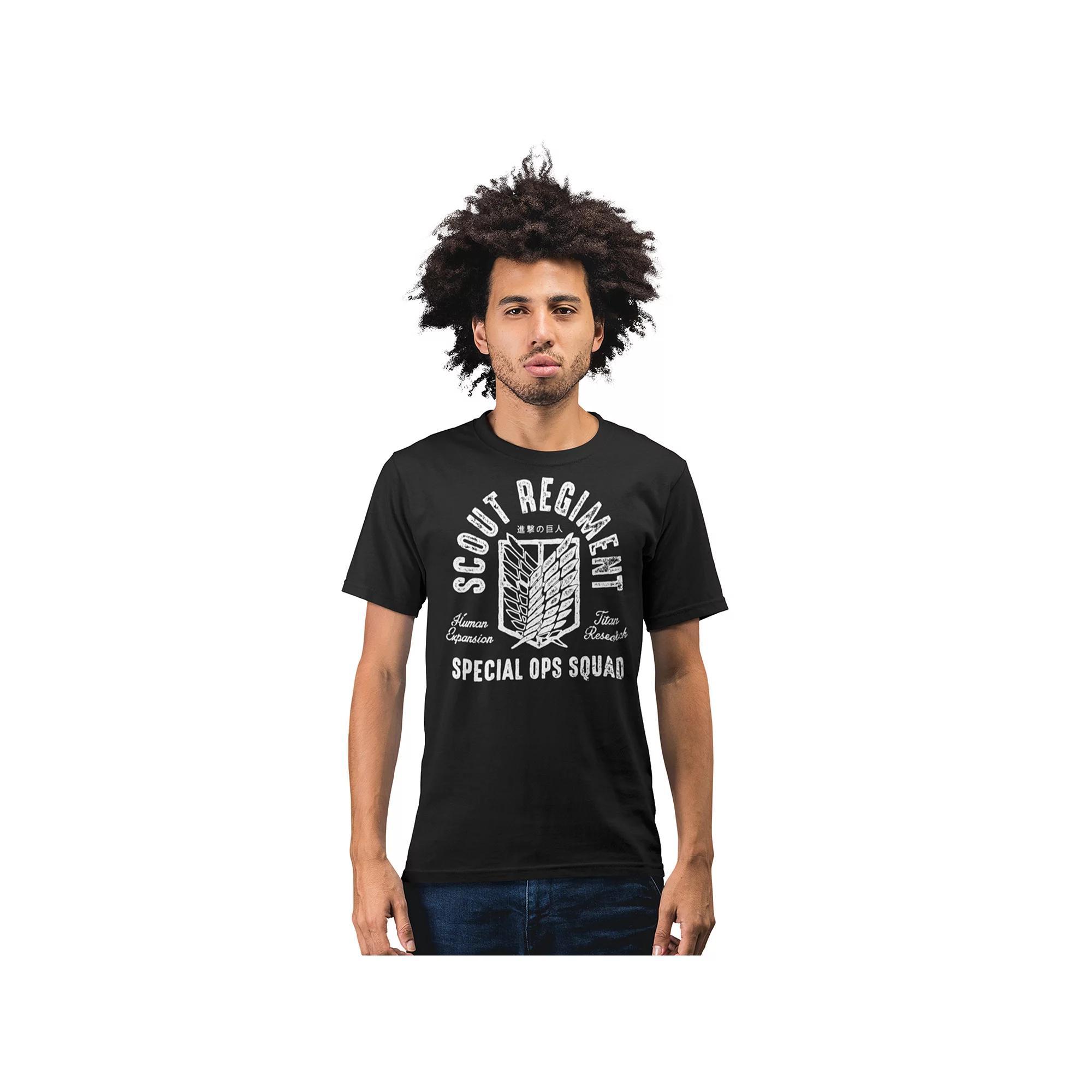 Men's Attack on Titan Scout Regiment Special Ops Squad Tee, Size: Medium, Black Product Image