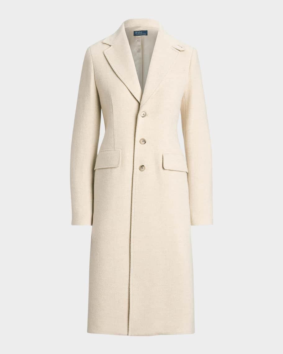 Single-Breasted Herringbone Coat Product Image