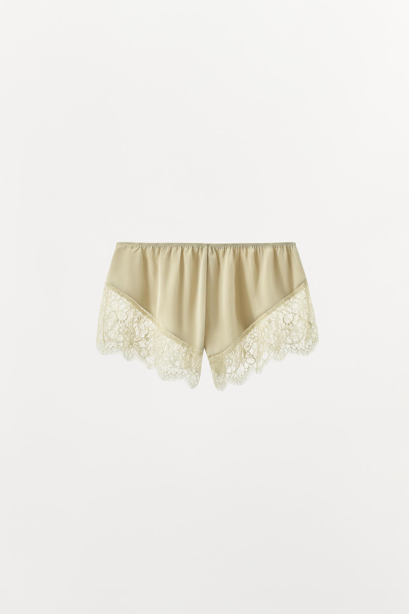 LIMITED EDITION SATIN EFFECT LACE SHORTS Product Image
