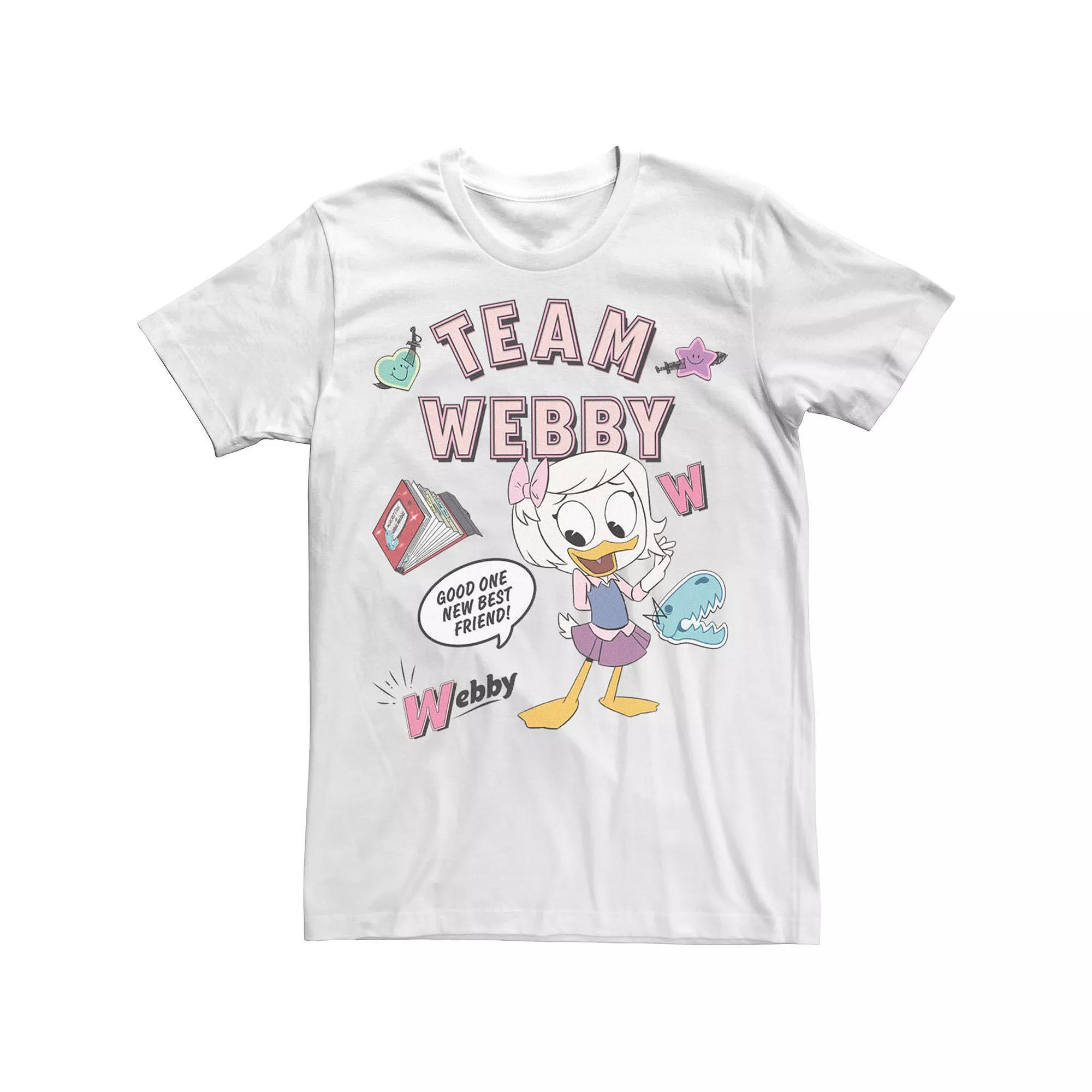Disney's DuckTales Team Webby Collage Men's Tee, Size: XL, White Product Image