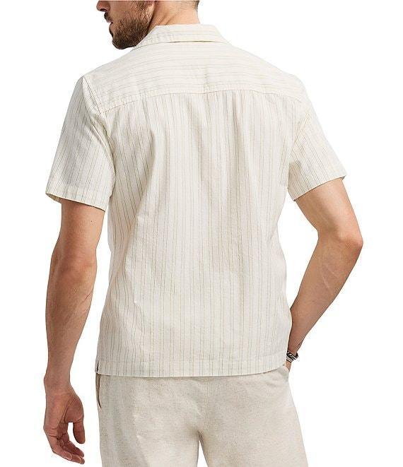 Buffalo David Bitton Salaman Camp Collar Button Front Stripe Top Product Image