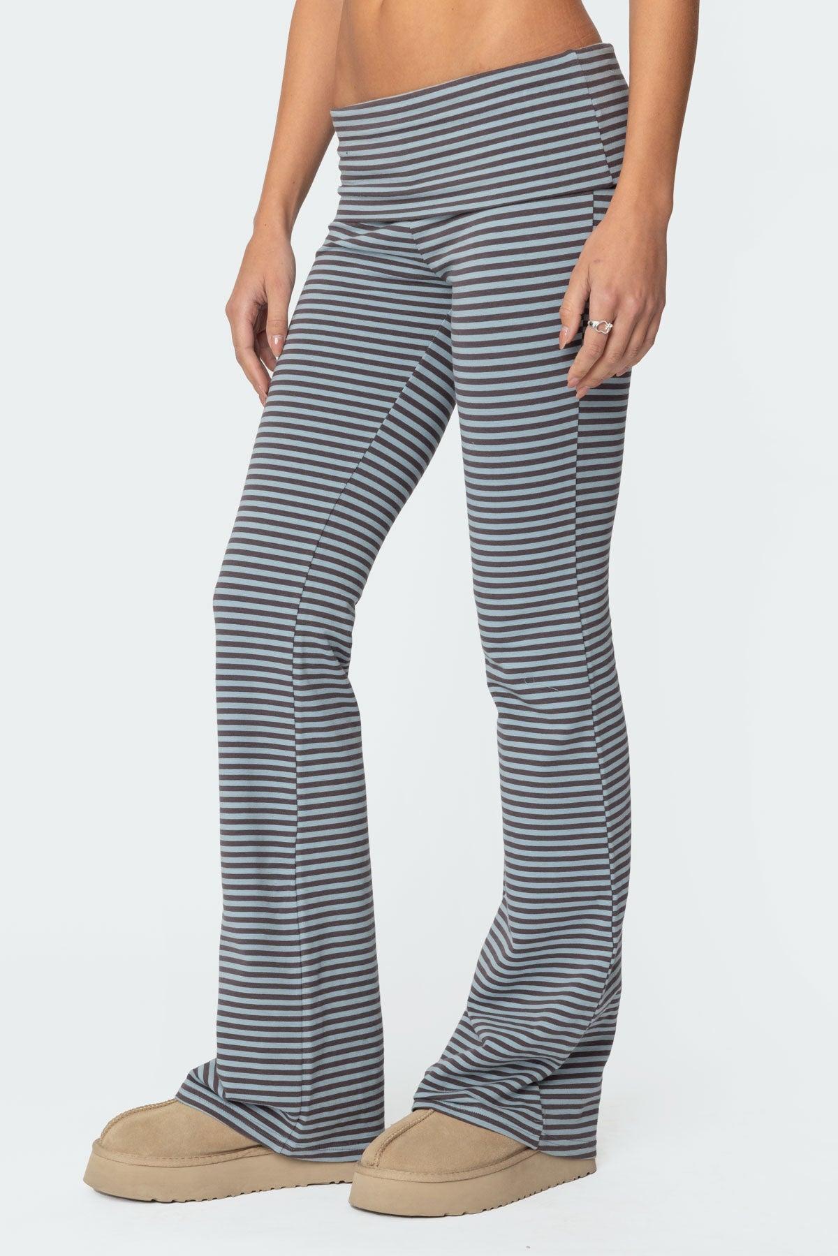 Kaeli Stripey Flared Leggings Product Image