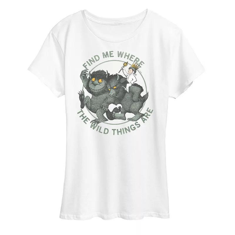 Womens Where The Wild Things Are Find Me Graphic Tee Product Image