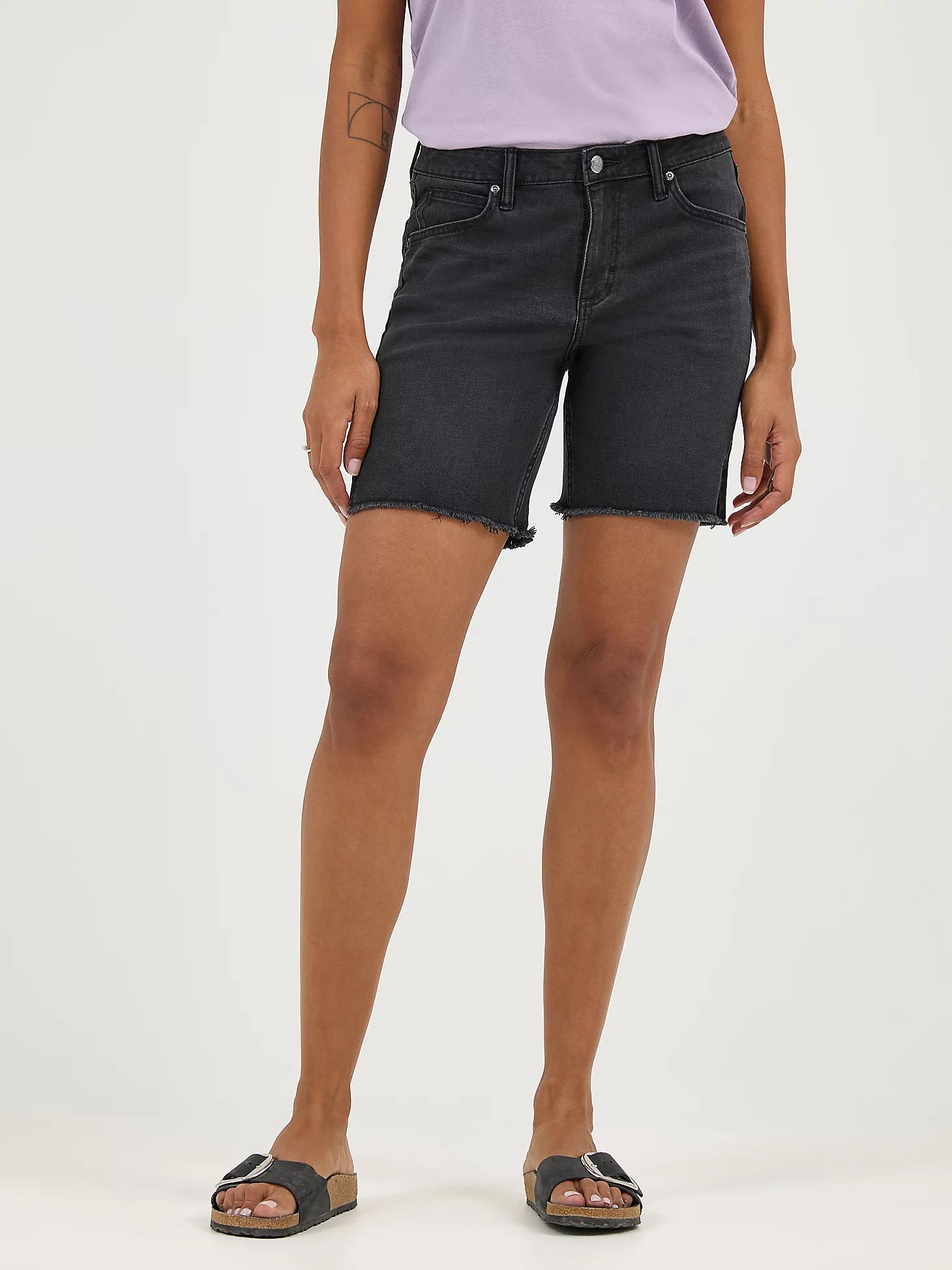 Women's Legendary Frayed Hem Side Slit Short | Women's Shorts | Lee® Product Image