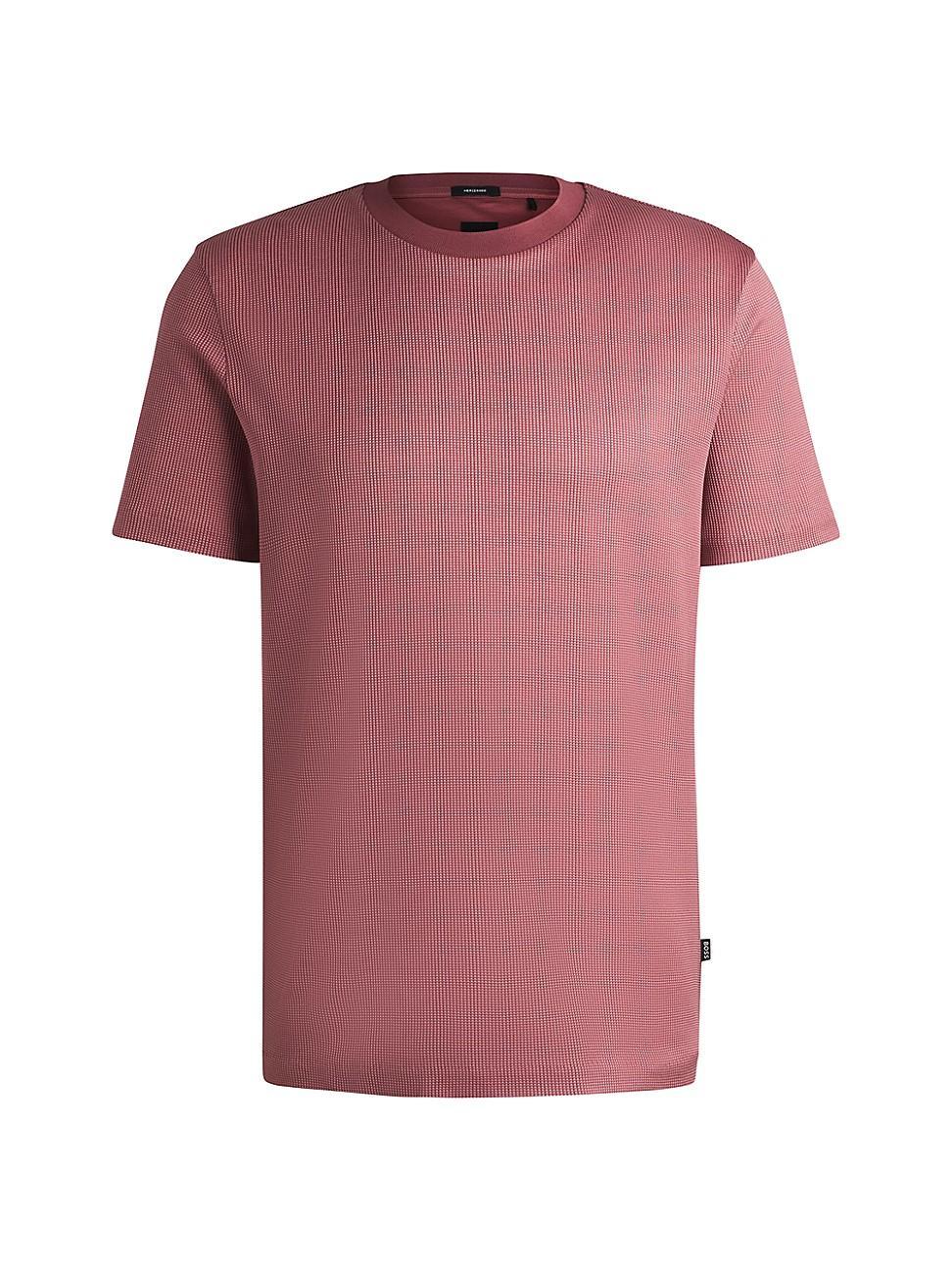 Mens Regular-Fit T-Shirt in Structured Cotton Product Image