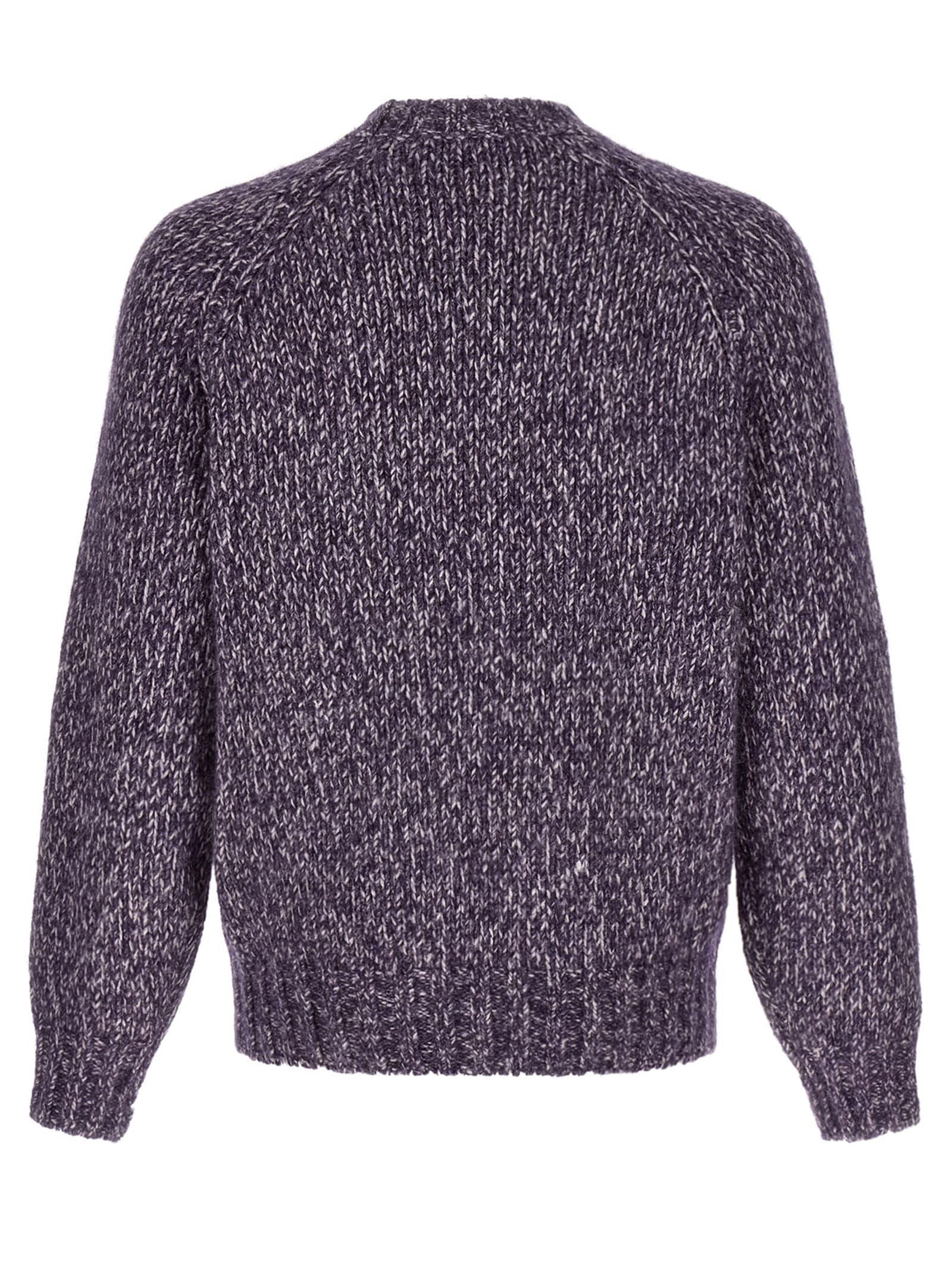 BRUNELLO CUCINELLI Chiné Sweater Sweater, Cardigans Purple Product Image