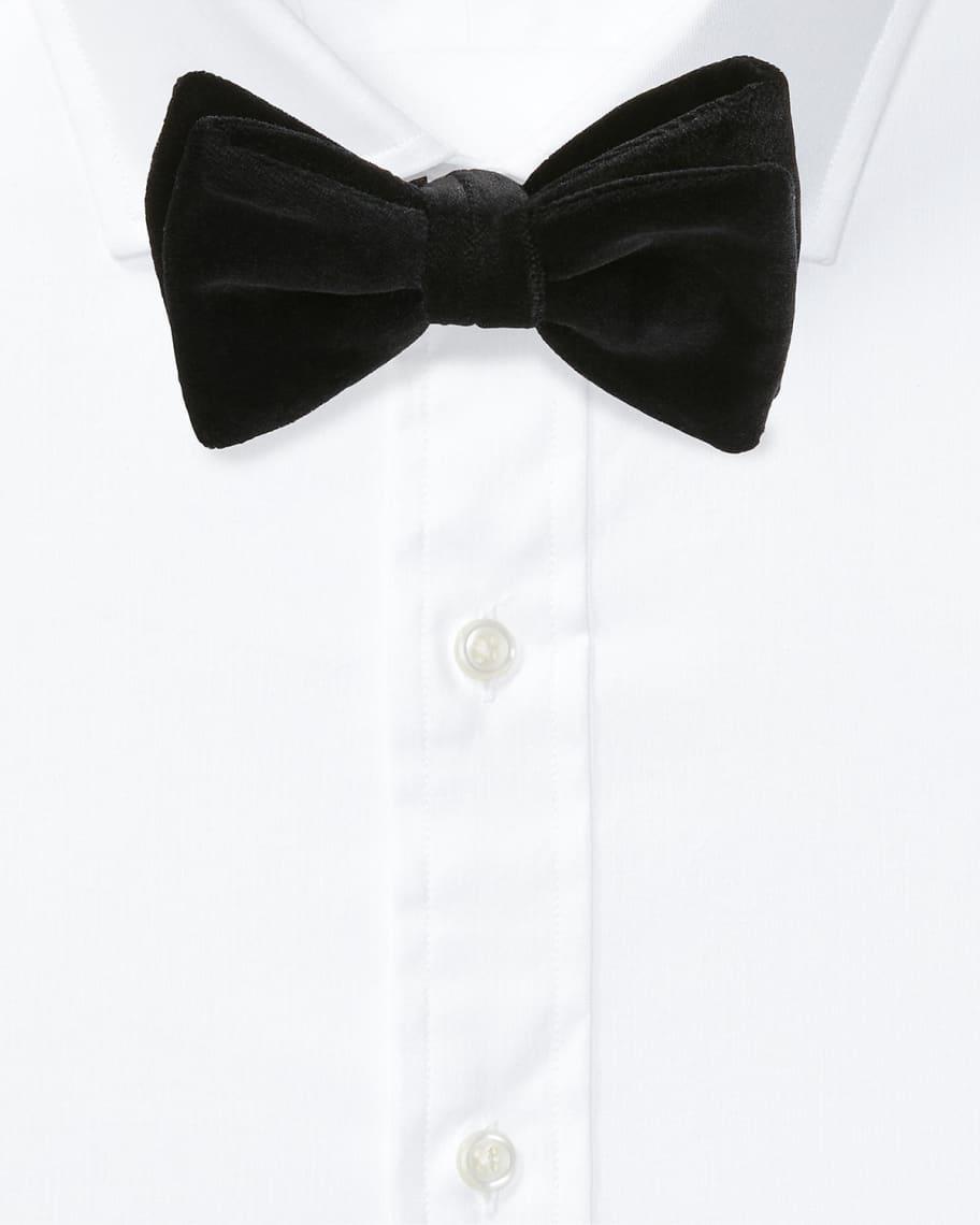 Mens Pre-Tied Velvet Bow Tie Product Image