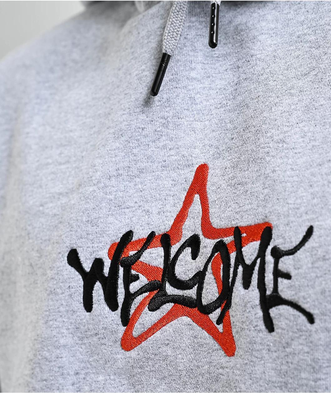 Welcome Sirius Heather Grey Hoodie Product Image