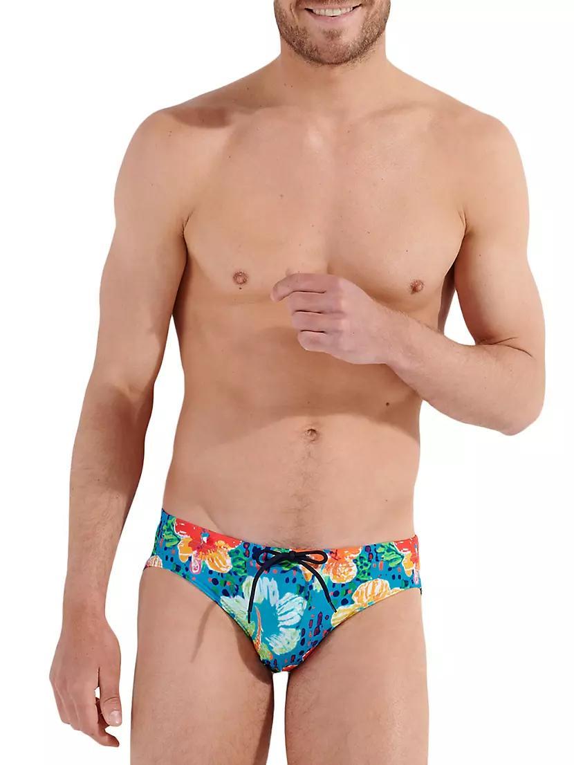 Dino Floral Swim Briefs Product Image