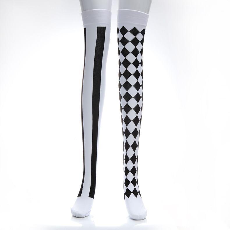 Patterned Over-the-Knee Socks Product Image