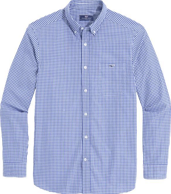 Stretch Poplin Gingham Shirt Product Image