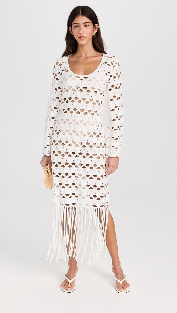 SIMKHAI Pierce Fringe Midi Dress | Shopbop Product Image