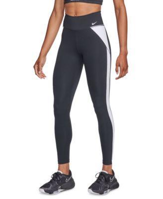 Nike Womens One Mid-Rise Full-Length Leggings - Black Product Image