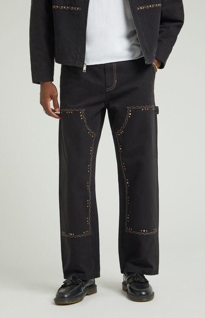 Men's Embellished Baggy Carpenter Jeans - 34W x 32L Product Image